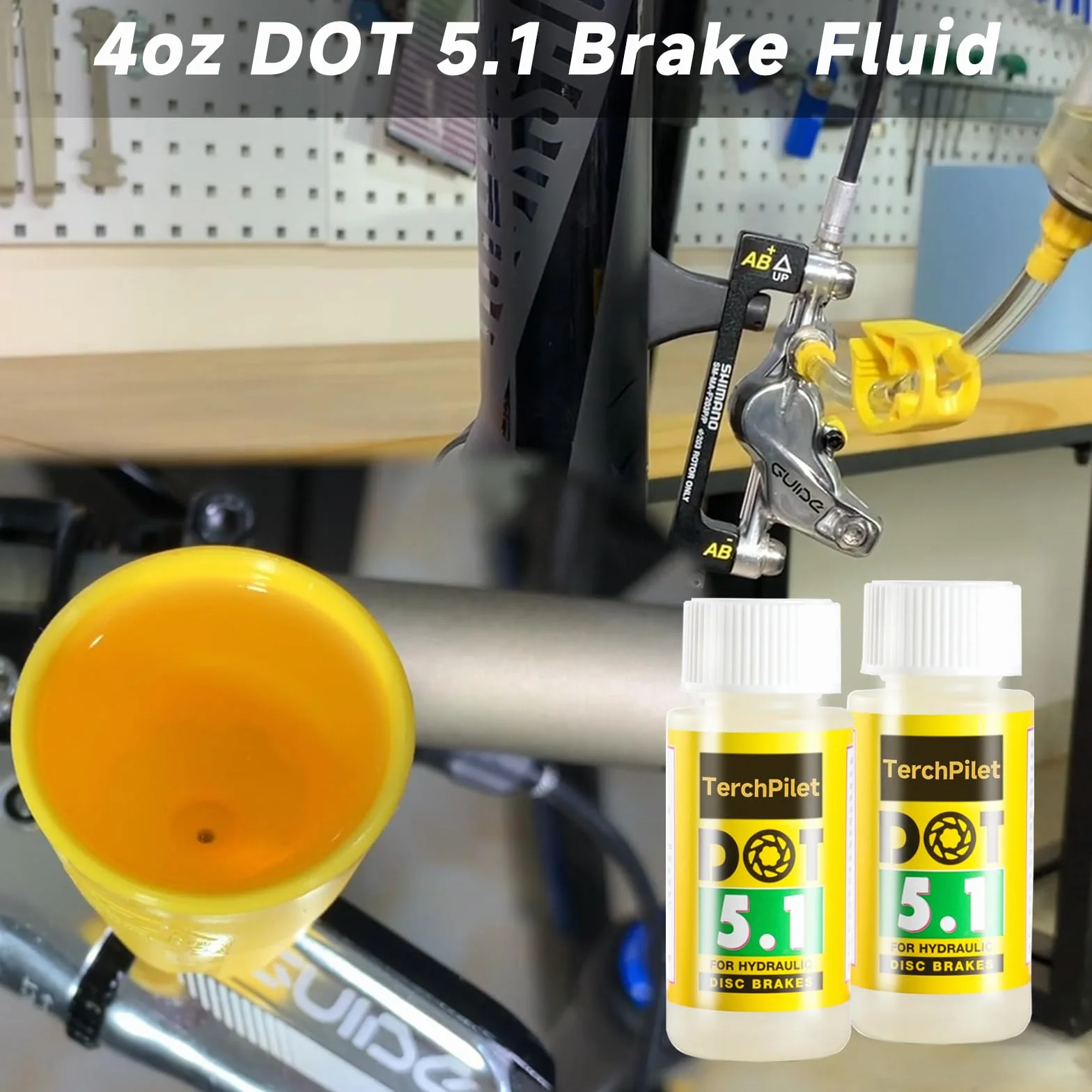 Olio DOT 5.1 ad alte prestazioni per freni a disco idraulici 120 ml