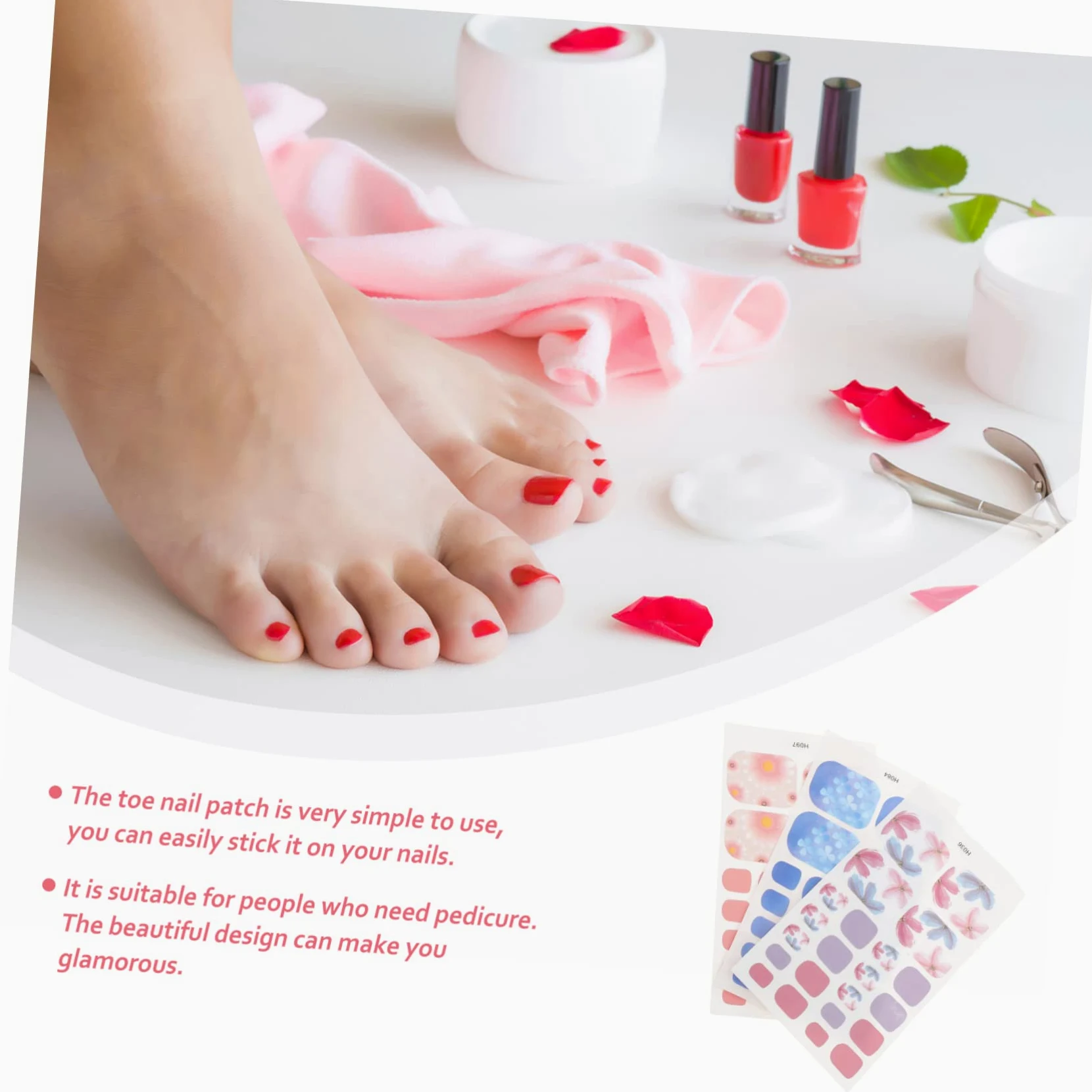5 Set Sticker Decorativi Per Unghie Dei Adesivi Per Nail Art Impermeabili Facili Applicare E Rimuovere Per Donne E Ragazze 6 Fogli*5