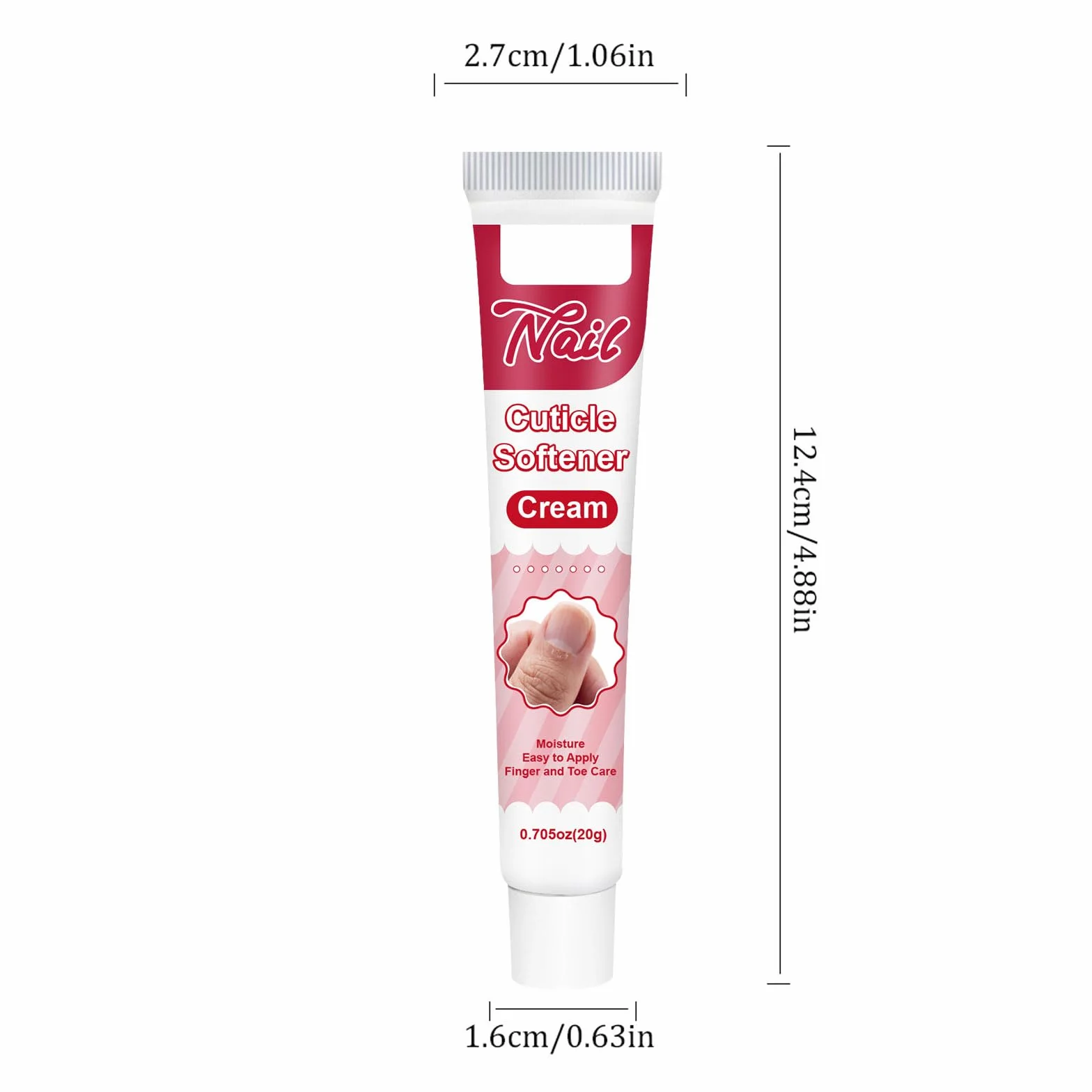 Crema per cuticole per unghie, crema idratante professionale per cuticole secche e spaccate e pelle ruvida e rigida, rimuove la pelle morta secca e troppo cresciuta, ammorbidisce le cuticole (2 pezzi)
