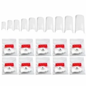 Pink Nail Clipper Manicure Strumento Gel Acrilico Falso Nail Clipper Edge Cutter Tips Professional + 50pcs Bianco Francese