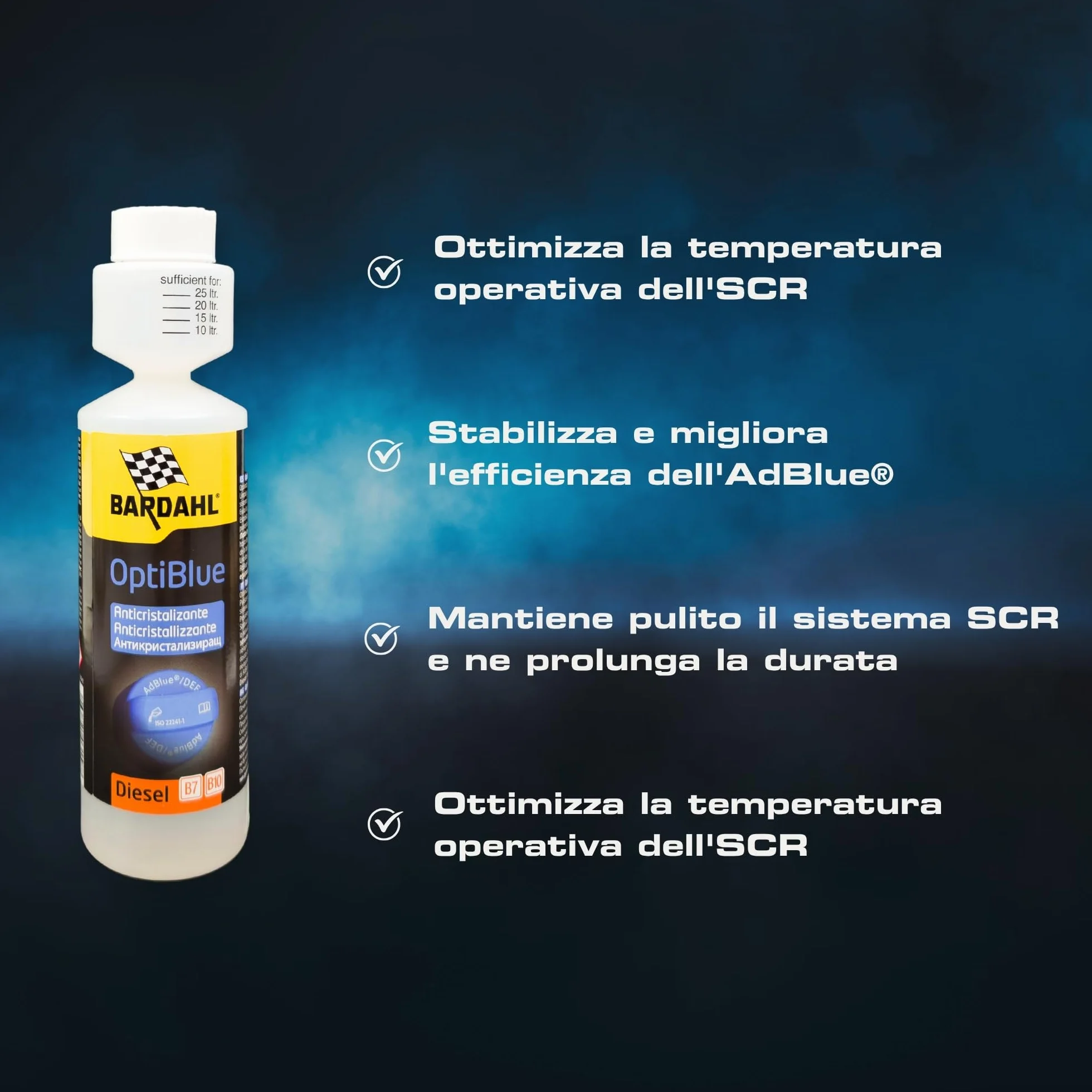 Bardahl OptiBlue Additivo Anticristallizzante per AdBlue 250 ml