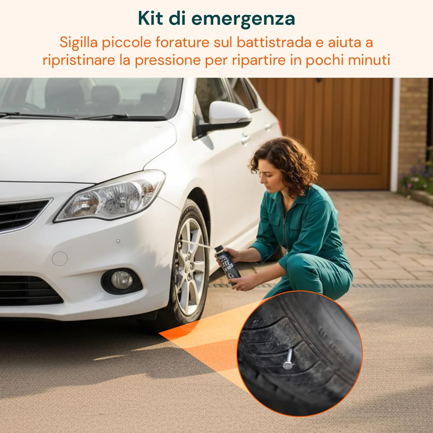 Avilia - Kit Spray 2/4/6 Gonfia e Ripara Pneumatici Auto/Moto – Spray Sigillante 2 in 1 – Ripara Gomme Foratura di Emergenza – Senza Cambio Ruota, Cric o Chiave Inglese – Riparazione Rapida (2)