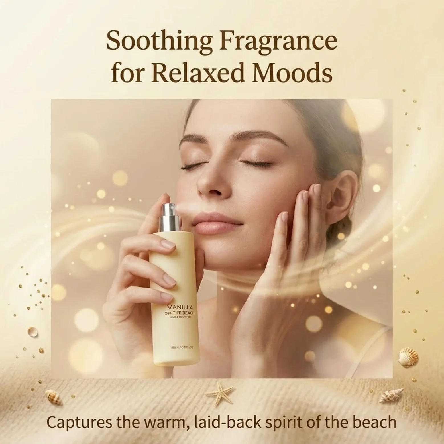 Vanilla Coconut Hair & Body Mist, Coconut Milk Beach Day Hair & Body Mist, Vanilla Spray profumato per donne e uomini, estratti botanici naturali, spray profumato a lunga durata, aggiornamento (3