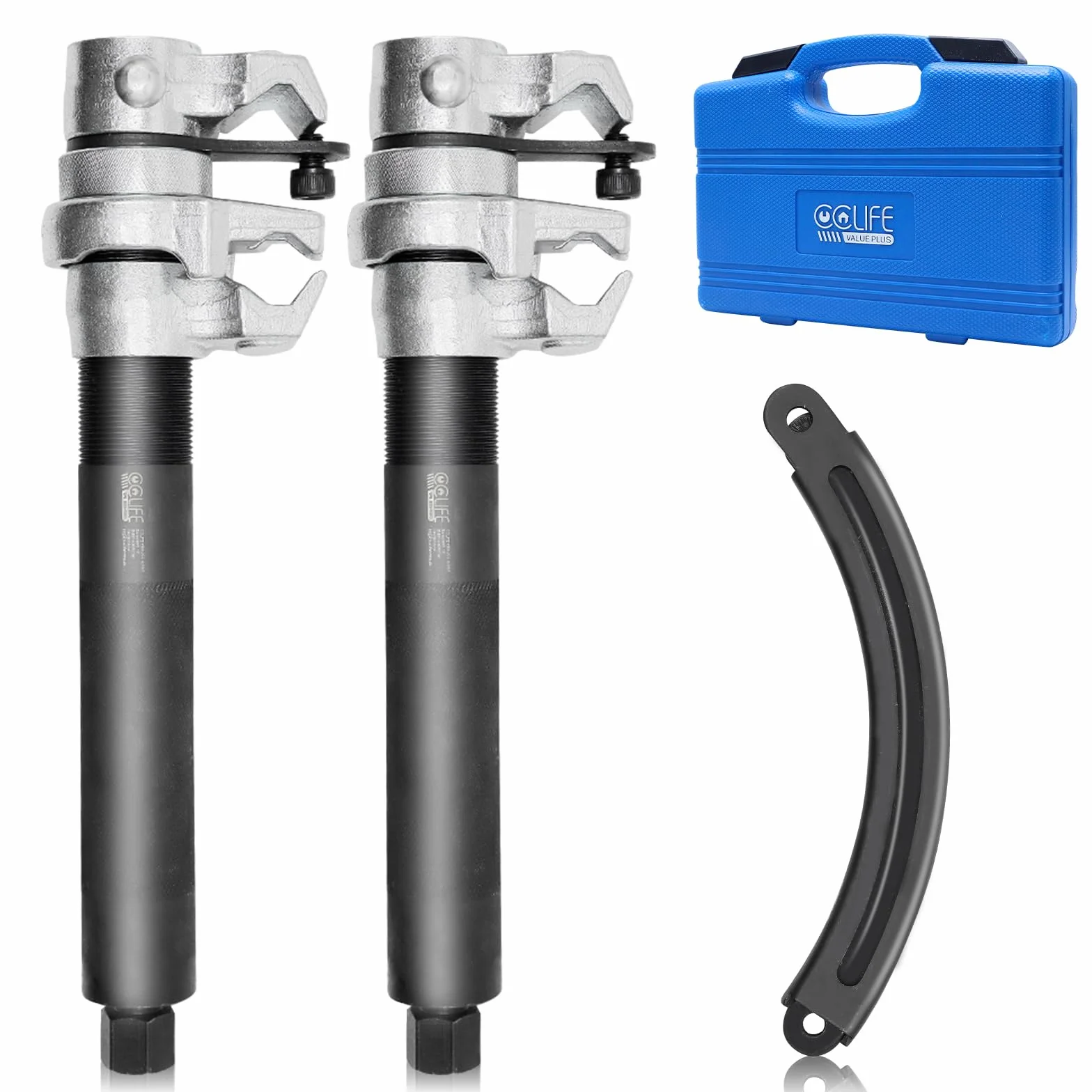 CCLIFE 2 Pezzi Compressore Molla Ammortizzatore per Auto Professionale 1,2T