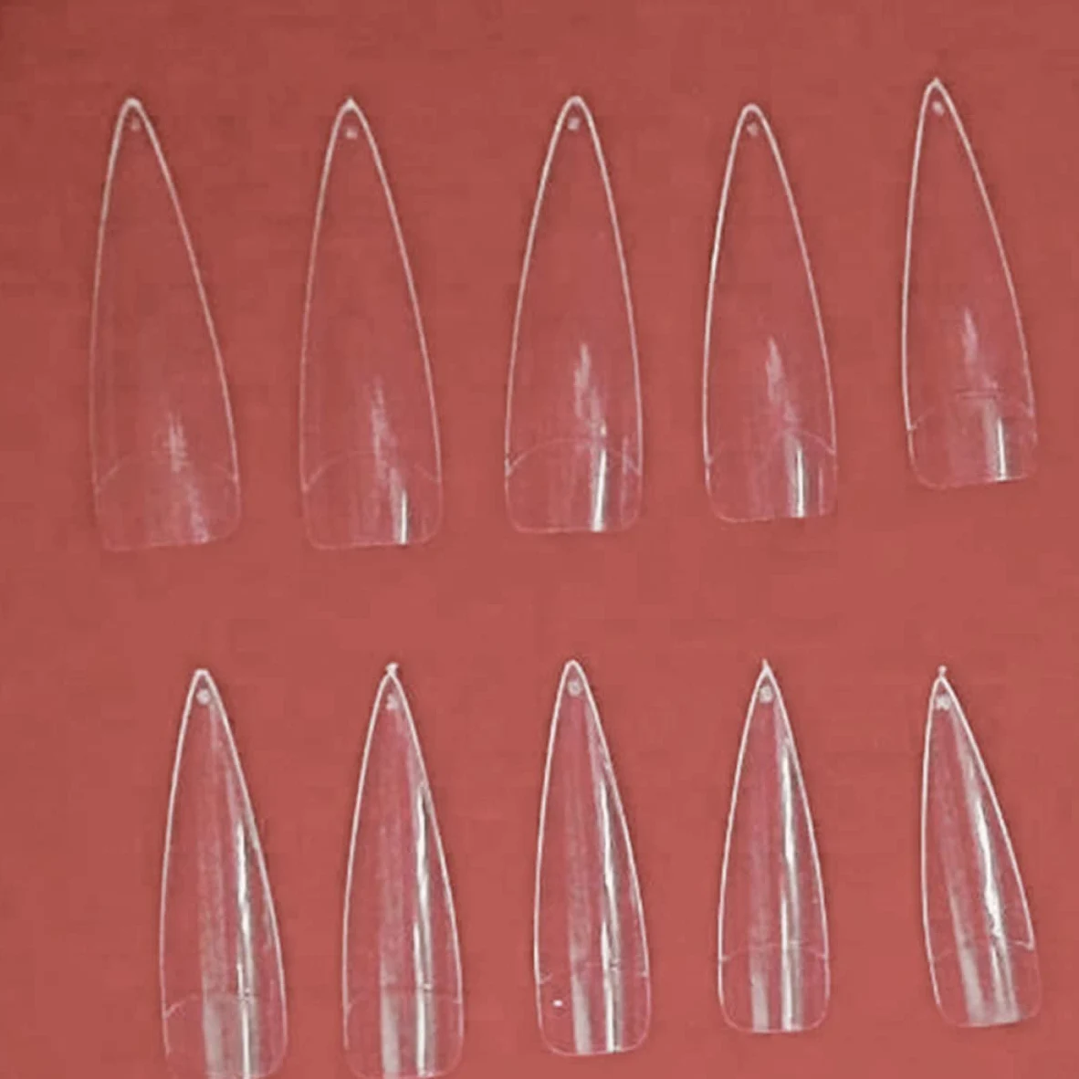 minkissy 1500pezzi Punte Unghie Trasparenti Lunghe Per Nail Art e Salone Accessori Per Ricostruzione Unghie Facili Da Applicare e Modellare