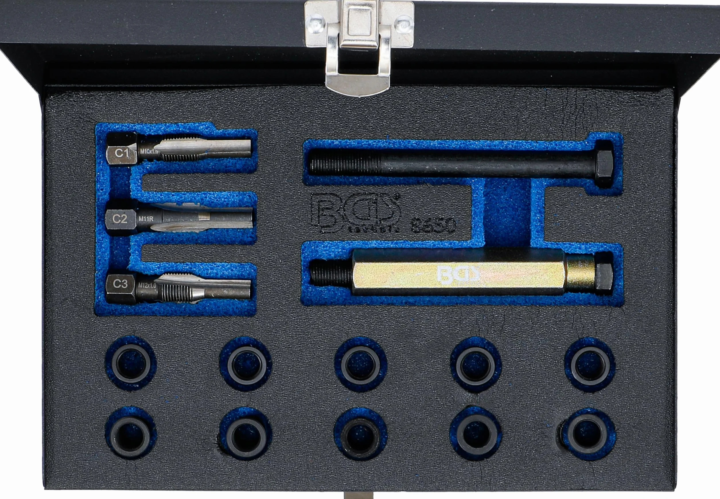 BGS 8650 Kit di riparazione per filetti sedi candelette M10 x 1,0