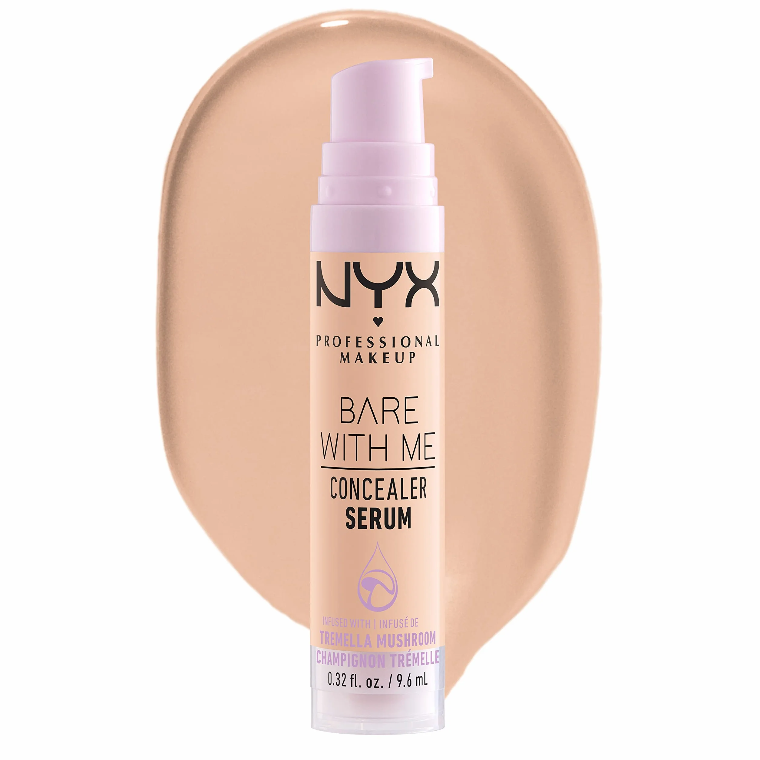 NYX Professional Makeup Bare With Me, Siero Correttore, Naturale, Copertura Media, Vanilla, 9.6ml