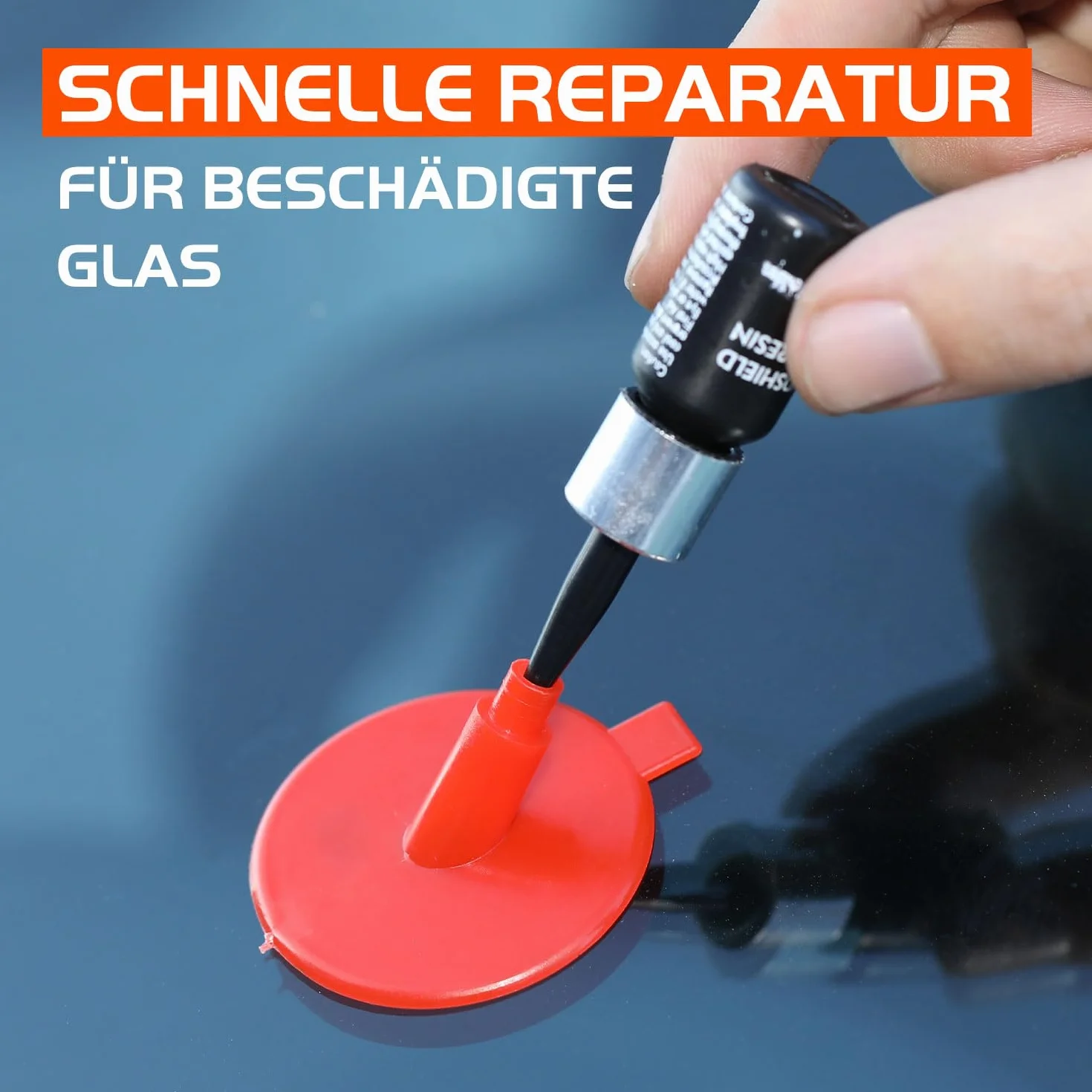 GEARMONSTER Kit di riparazione del parabrezza per auto, liquido e accessori
