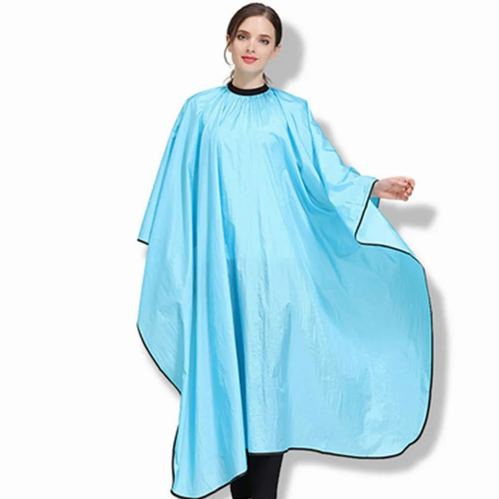 Alta Qualità Mantella Per Tagliare I Capelli Taglio Adulto Salone Barbiere Parrucchiere Cape Taglio Di Capelli Capo Impermeabile Abito Di Tintura Professionale Parrucchiera Strumento,Blu,3PCS