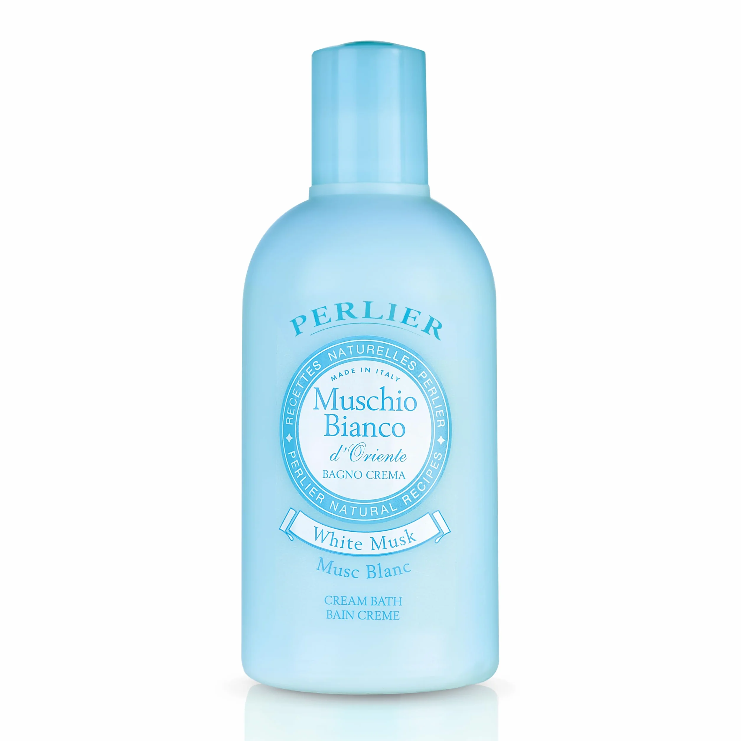 Perlier Ricette Naturali, Bagno Schiuma Muschio Bianco, Neutro, 500 Millilitro