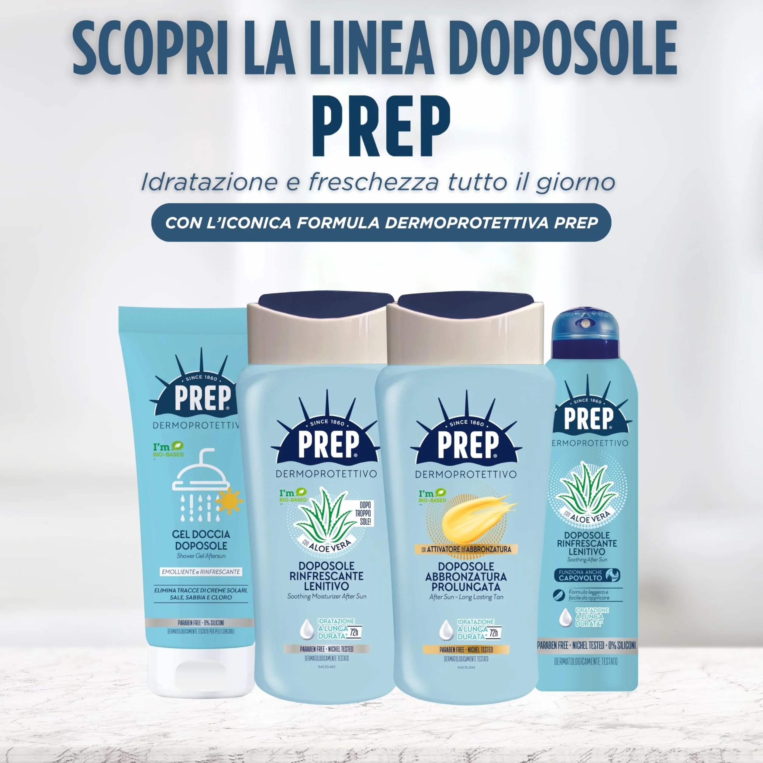 PREP Crema Abbronzatura Prolungata Doposole Idratante Attivatore Abbronzatura 200 Ml