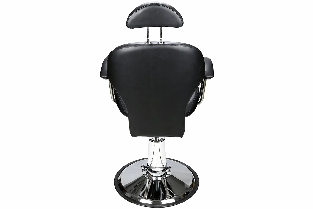 BarberPub Poltrona da barbiere classica Poltrona reclinabile idraulica 360 gradi girevole regolabile per capelli Salone di bellezza 8714BK