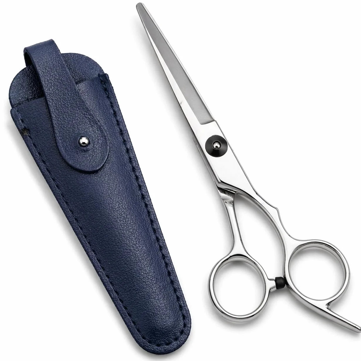 Forbici Parrucchiere Professionali 6 Pollici Acciaio Inox Ergonomiche con Custodia per Barbiere Uomo Donna