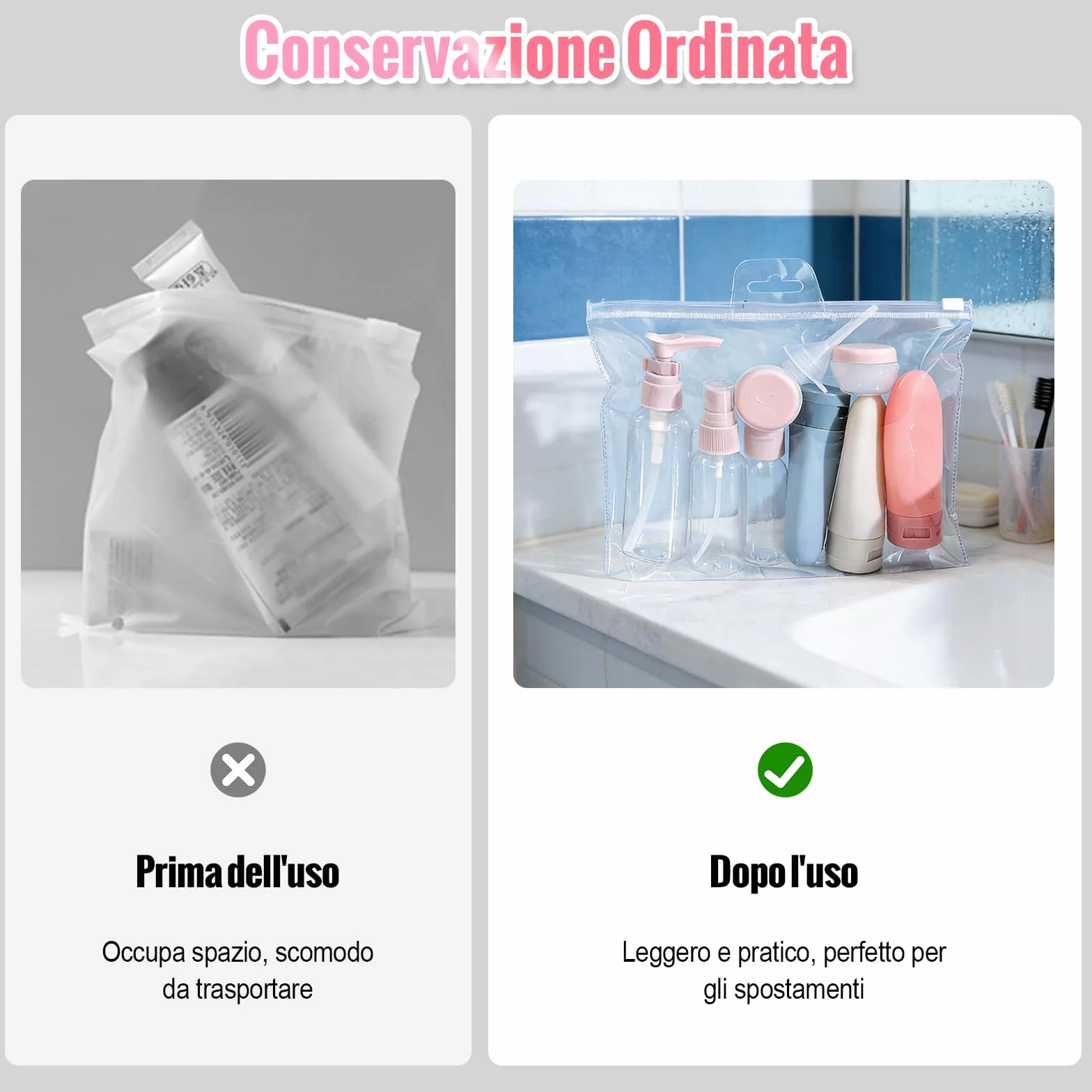 11 Kit Contenitori da Viaggio per Liquidi, Bottiglie da Viaggio in Silicone, Contenitori Viaggio Aereo, Piccole Lattine di Crema, Kit Viaggio Liquidi Flaconi da Riutilizzabili per Shampoo Lozione