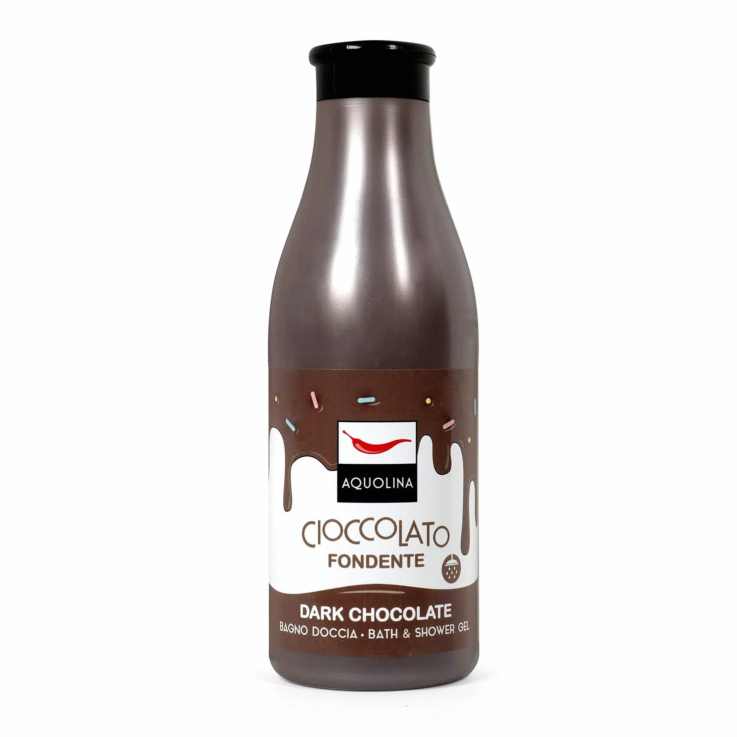Aquolina Bagno Doccia CIOCCOLATO FONDENTE. Bagnoschiuma leggero e di veloce assorbimento - 500 ml
