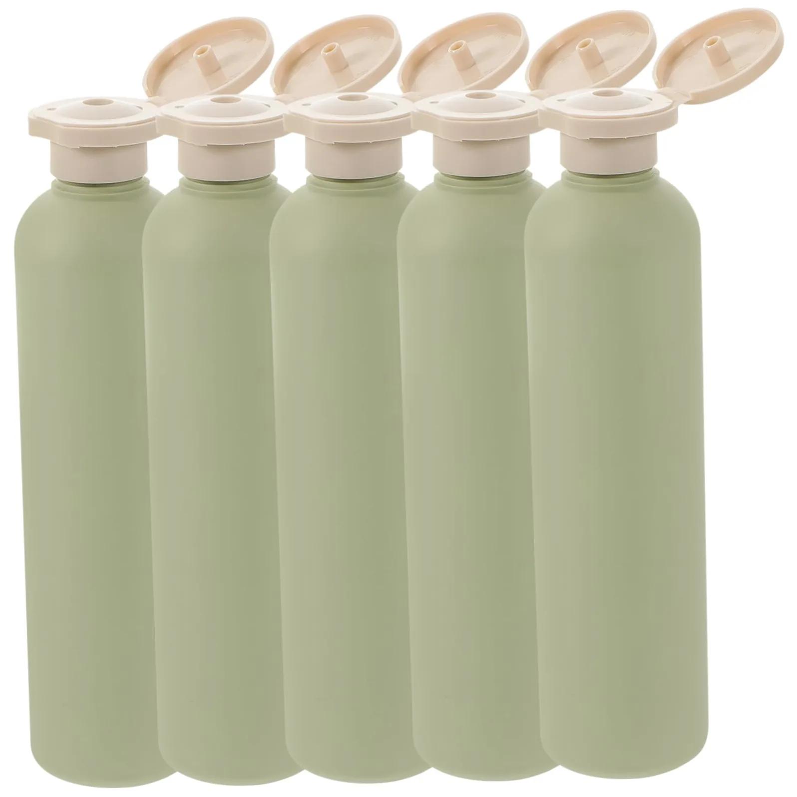BESTYASH 2 Set Bottiglie Ricaricabili Con Flip Per Lozioni E Shampoo Bottiglie Vuote Viaggio Per Casa E Hotel 5 Pezzi*2