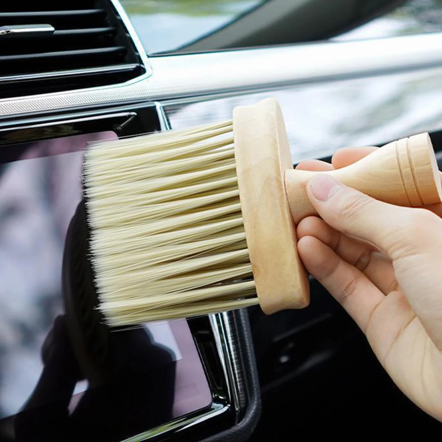 Pettine In Legno Di Faggio Da 3 Pezzi, Spazzola Per Capelli, Detergente Per Spazzola Per Il Collo, Spazzola Per La Pulizia Dei Capelli, Spazzola Per La Depilazione