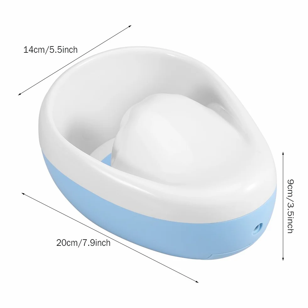 Ciotola per Ammollo per Unghie con Bolle Elettriche, Ciotola per Idromassaggio con Massaggio a Bolle per Unghie, Design Ergonomico, Base Portatile e Antiscivolo per Ammorbidire