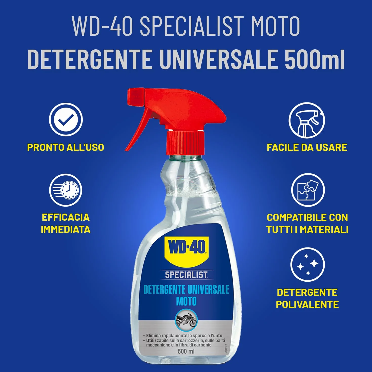 WD-40 Specialist Detergente Universale Moto Spray 500ml
