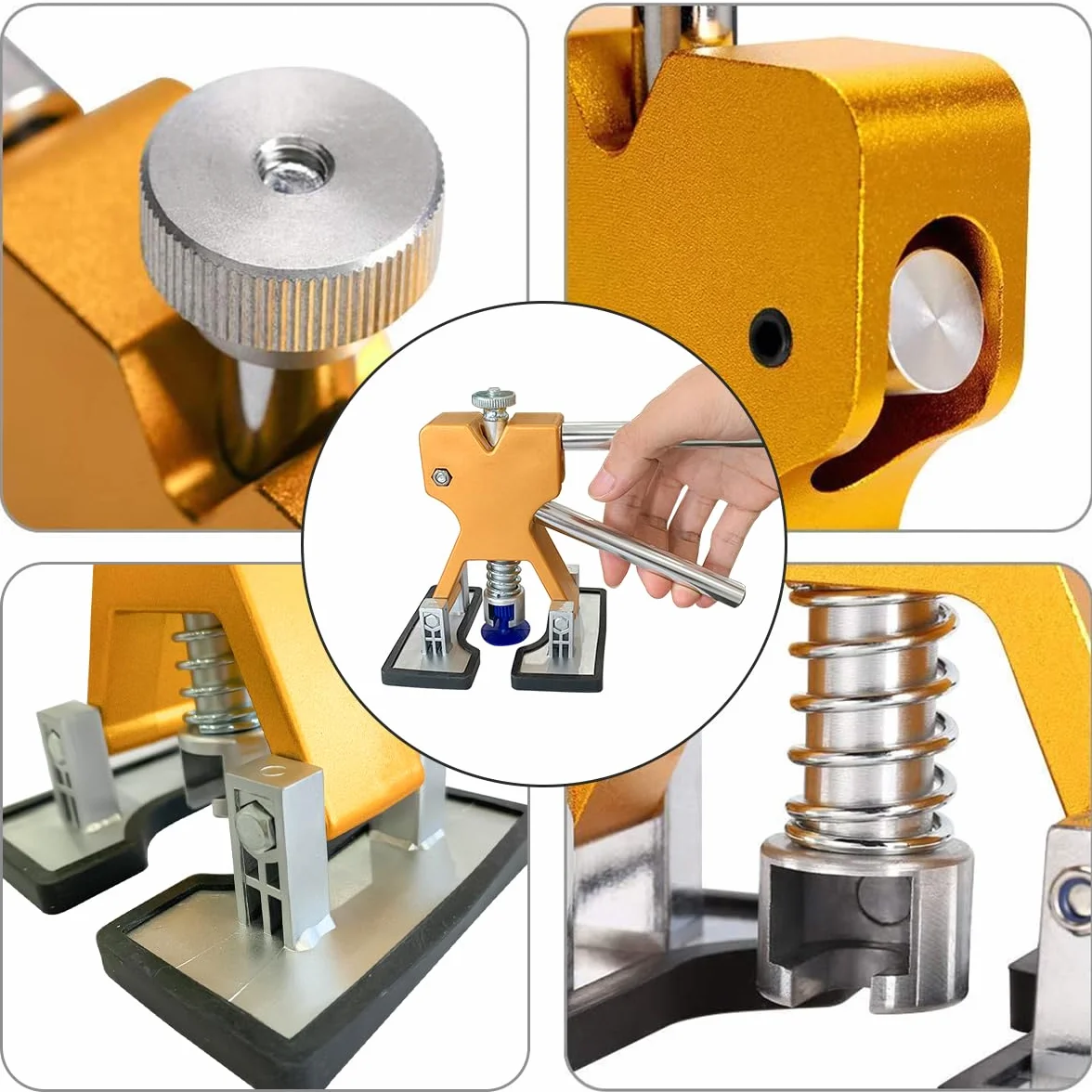 Kit Riparazione Ammaccature Auto Vernice, Strumento Rimozione Ammaccature con Linguette Colla Estrattore