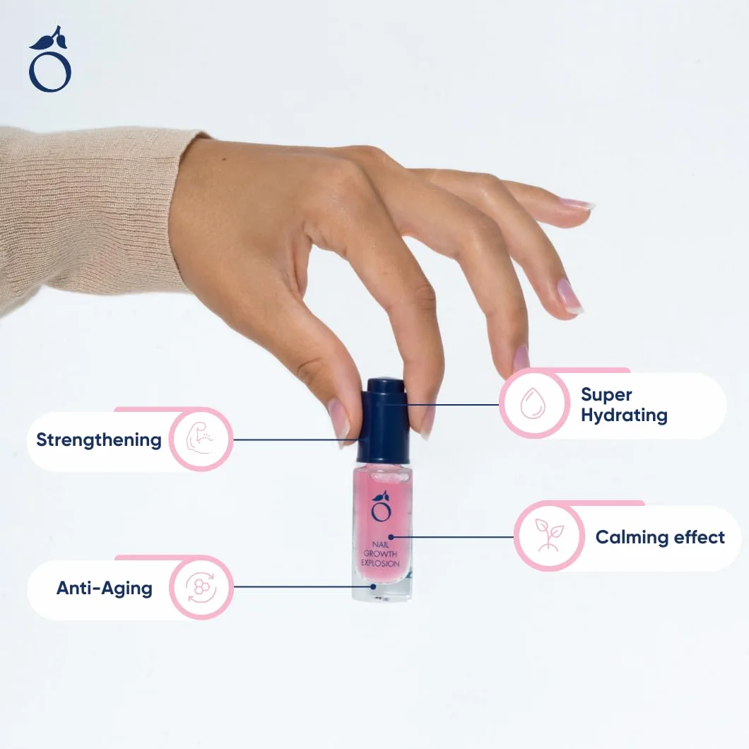 Herome Siero Unghie Crescita Esplosiva (7ml) - Siero Curativo Idratant per una Rapida Crescita, Ideale per Unghie Danneggiate con Silicio, Risultato: Unghie Lunghe e Forti