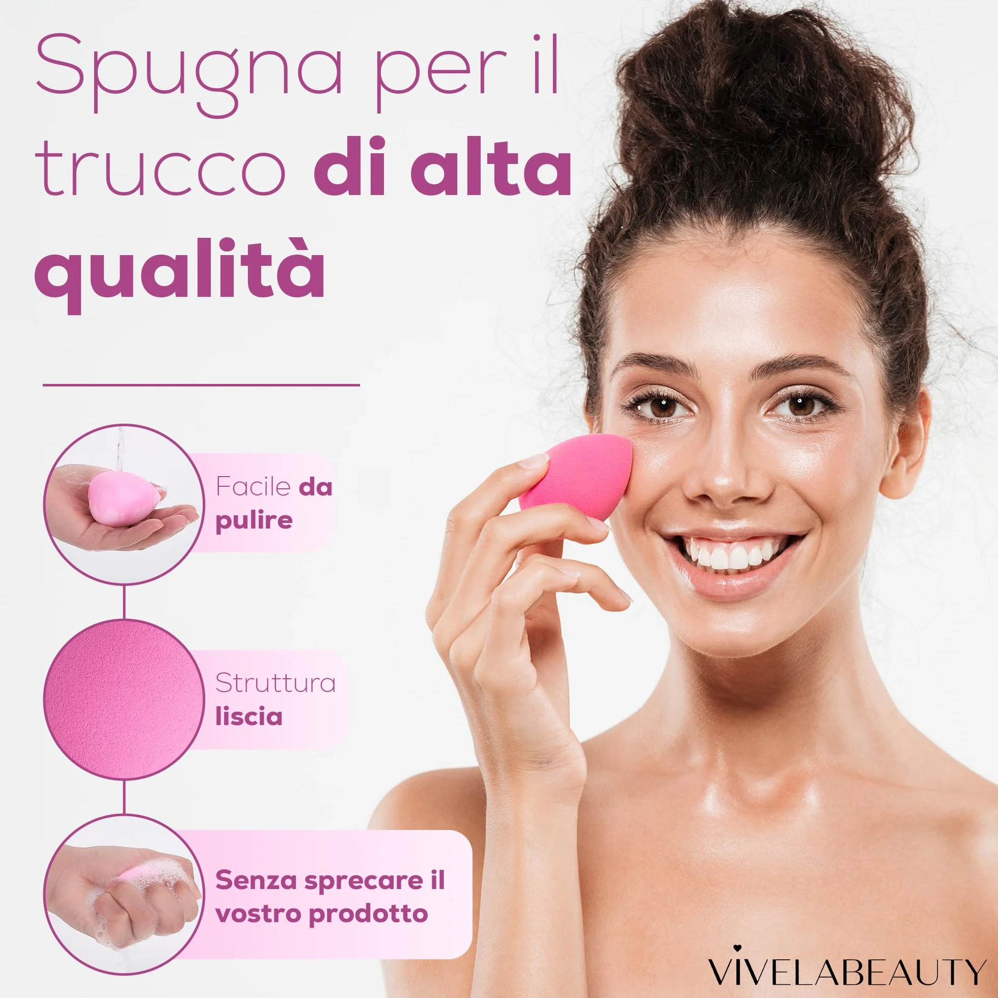 Set Pennelli Make Up 18 Premium synthetic pennello trucco, Kit professionali per fondazione cipria fard ombretto, Pennelli make up, Pennelli trucco make up, Ideale per regalo Compleanno San Valentino.