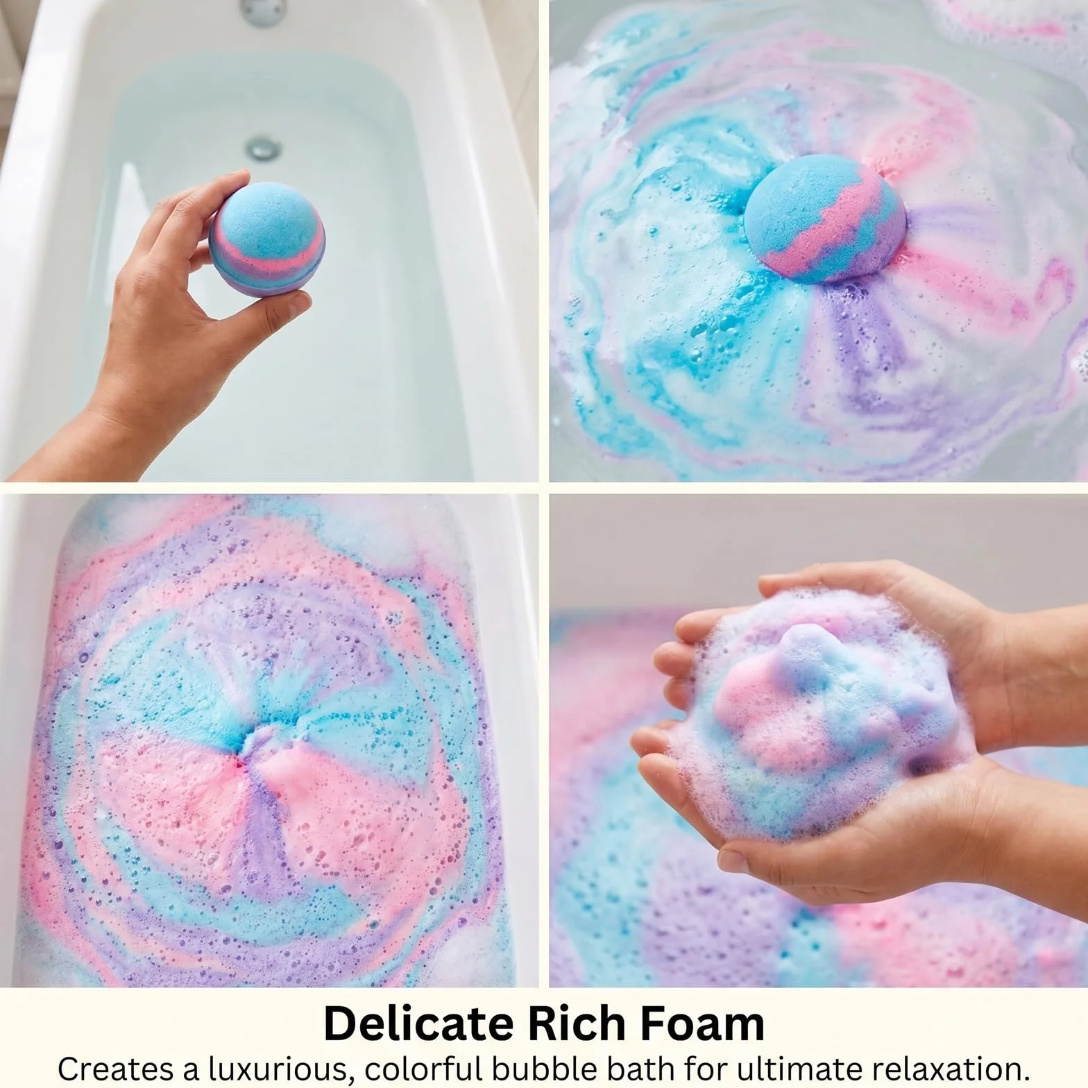 12 Pezzi Bombe Da Bagno Con Bolle, Ingredienti Delicat, sali da bagno rilassanti e schiuma,giocattoli da bagno,Include giocattoli a sorpresa per ragazze e ragazzi per Natale