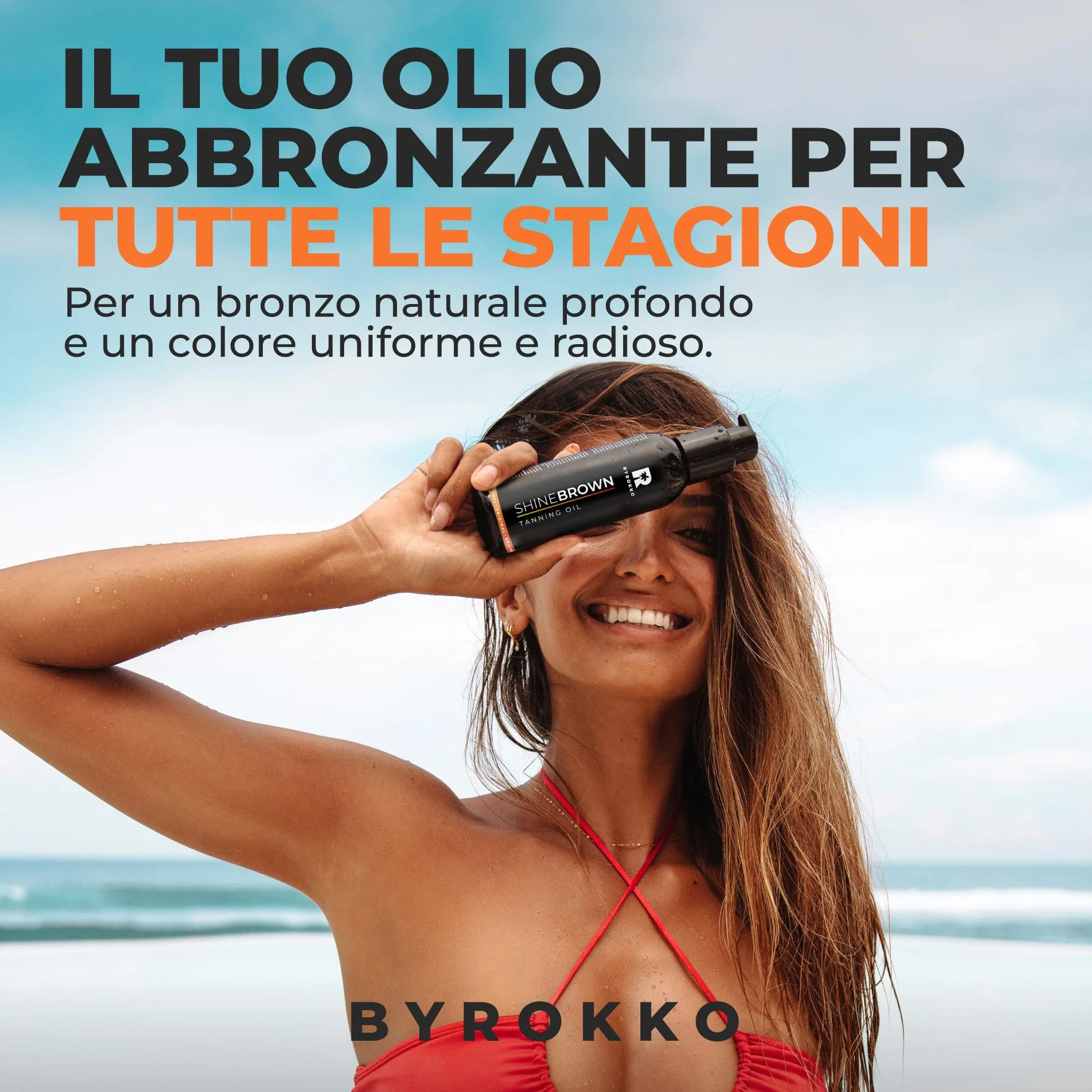Byrokko Shine Brown Fast Olio acceleratore abbronzante per lettino e all'aperto