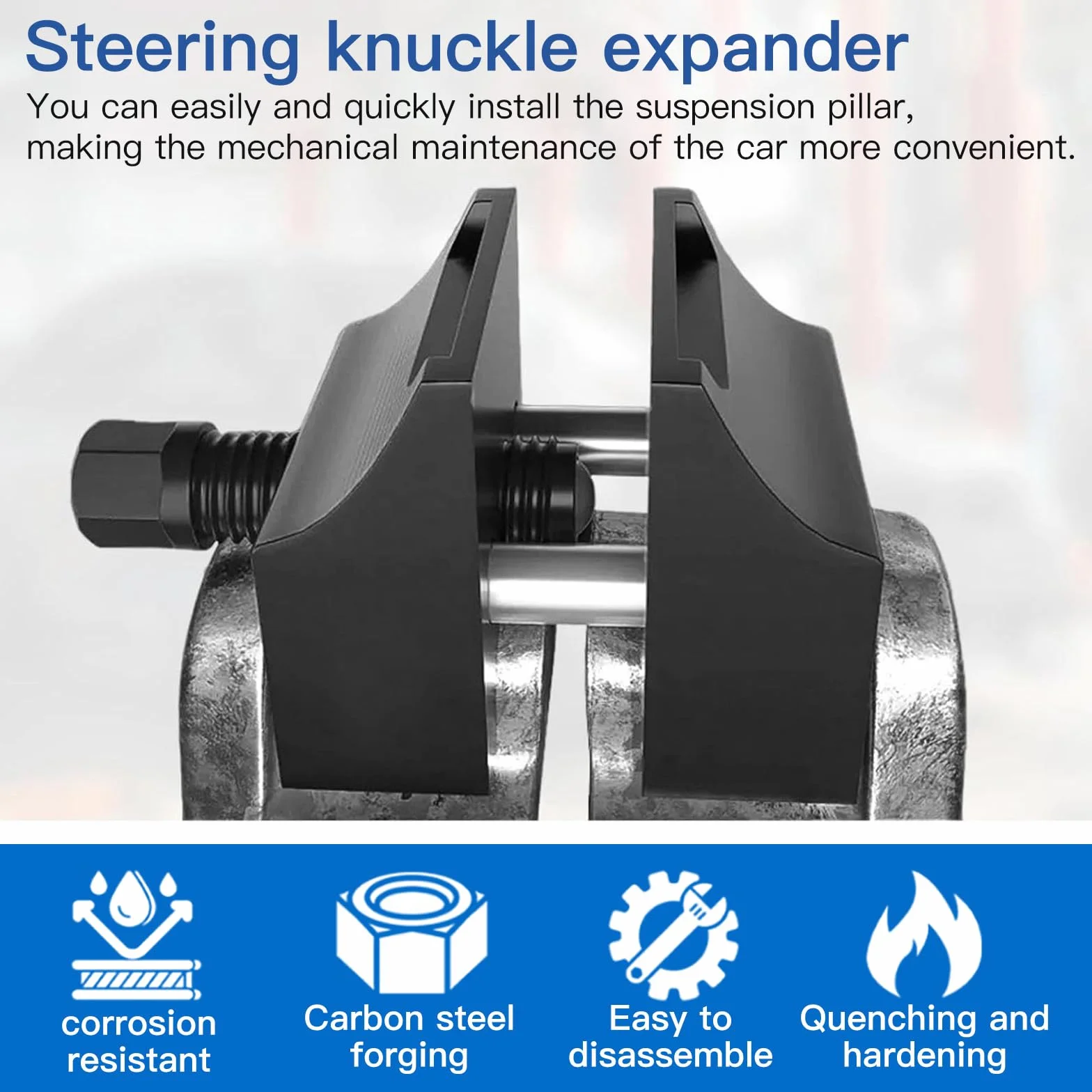 Strumento Universale per Divaricatore Puntone Sospensione 2 Pezzi Acciaio Compatibile VW Auto