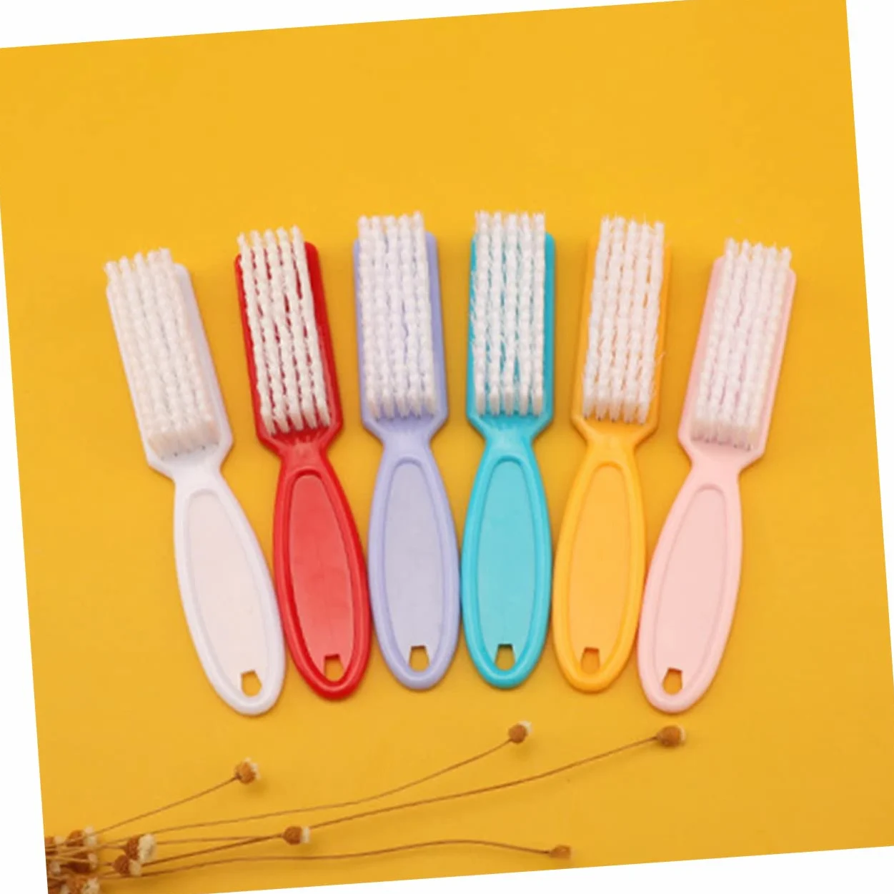 VALICLUD Spazzola per Unghie 24 Pezzi in Plastica Setole Resistenti, Facile da Impugnare da Conservare, la Pulizia delle Unghie in Cucina e Lavandini Colore Casuale