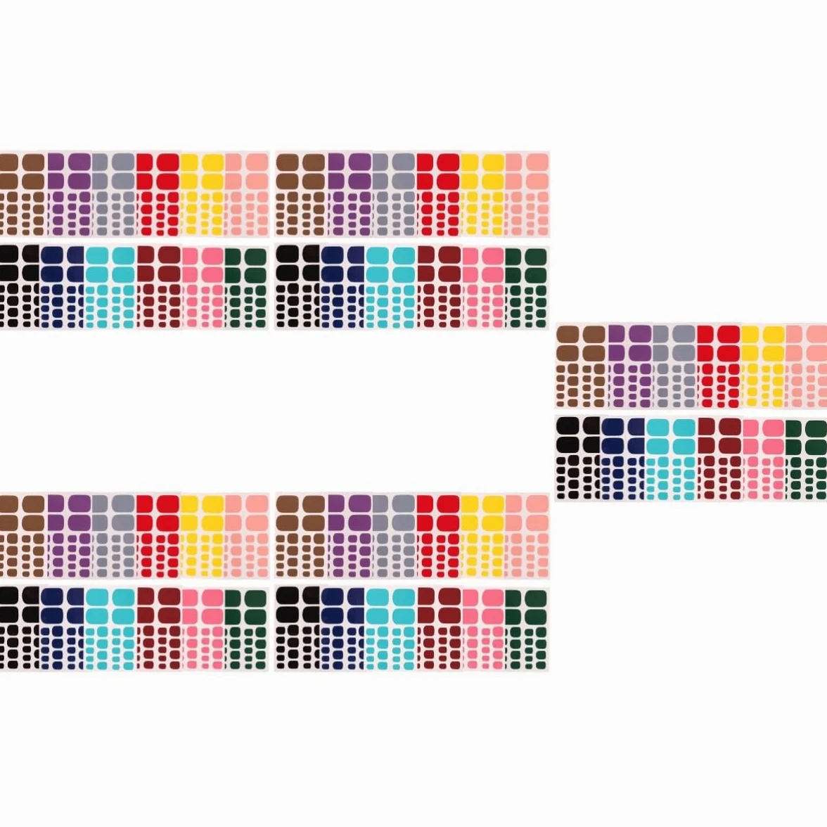 60fogli Adesivi Per Decorazione Unghie Dei Piedi Stickers Eleganti Per Nail Art Facili Da Applicare Design e Unico Perfetti Per Pedicure e Occasioni Speciali