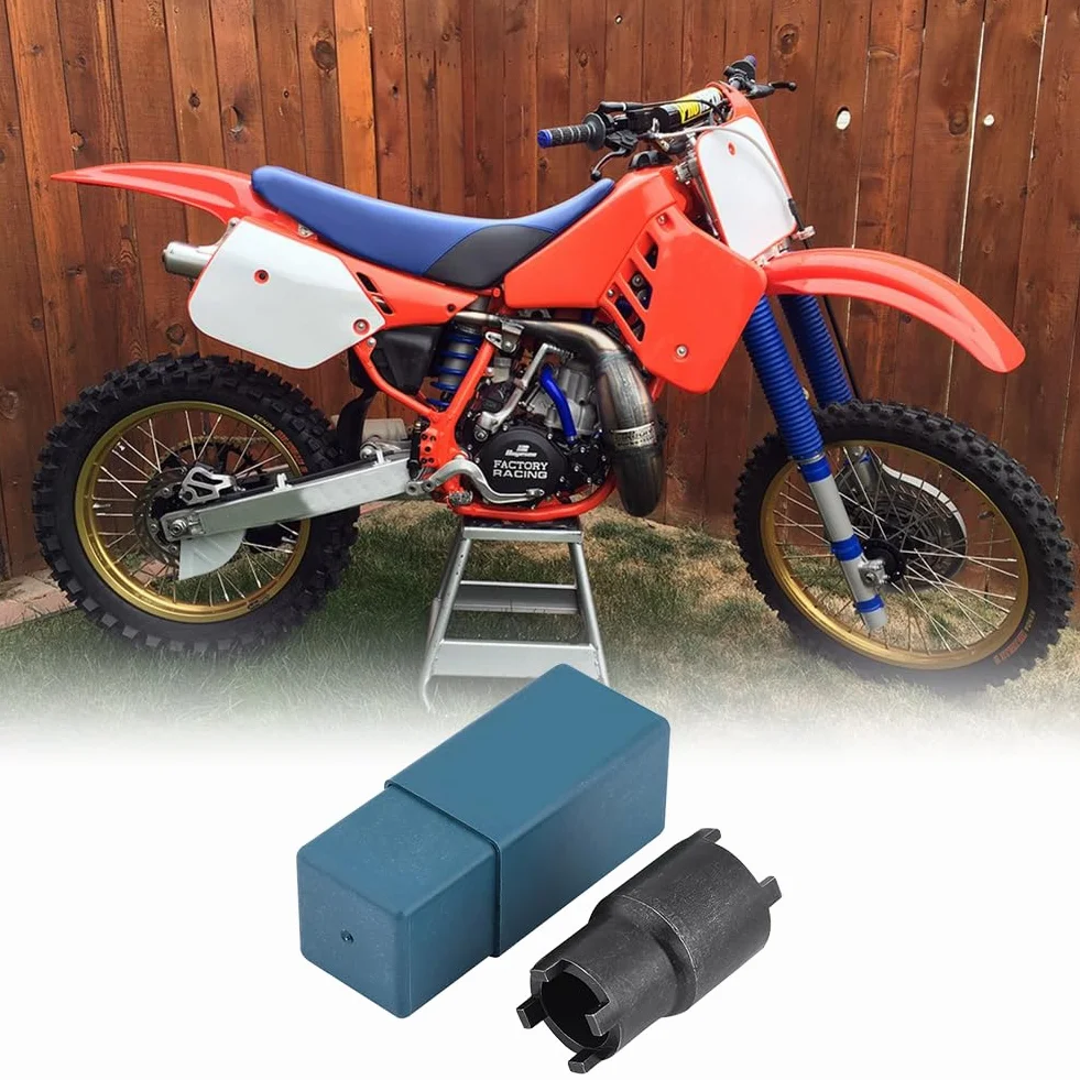 Tiiyee Chiave Per Controdado Frizione, Dado di Bloccaggio da 20-24 mm Bussola Spinner Olio Strumento Inglese Acciaio Rimozione Doppia Testa Quattro Artigli Nero CRF 600RR 450R 250L