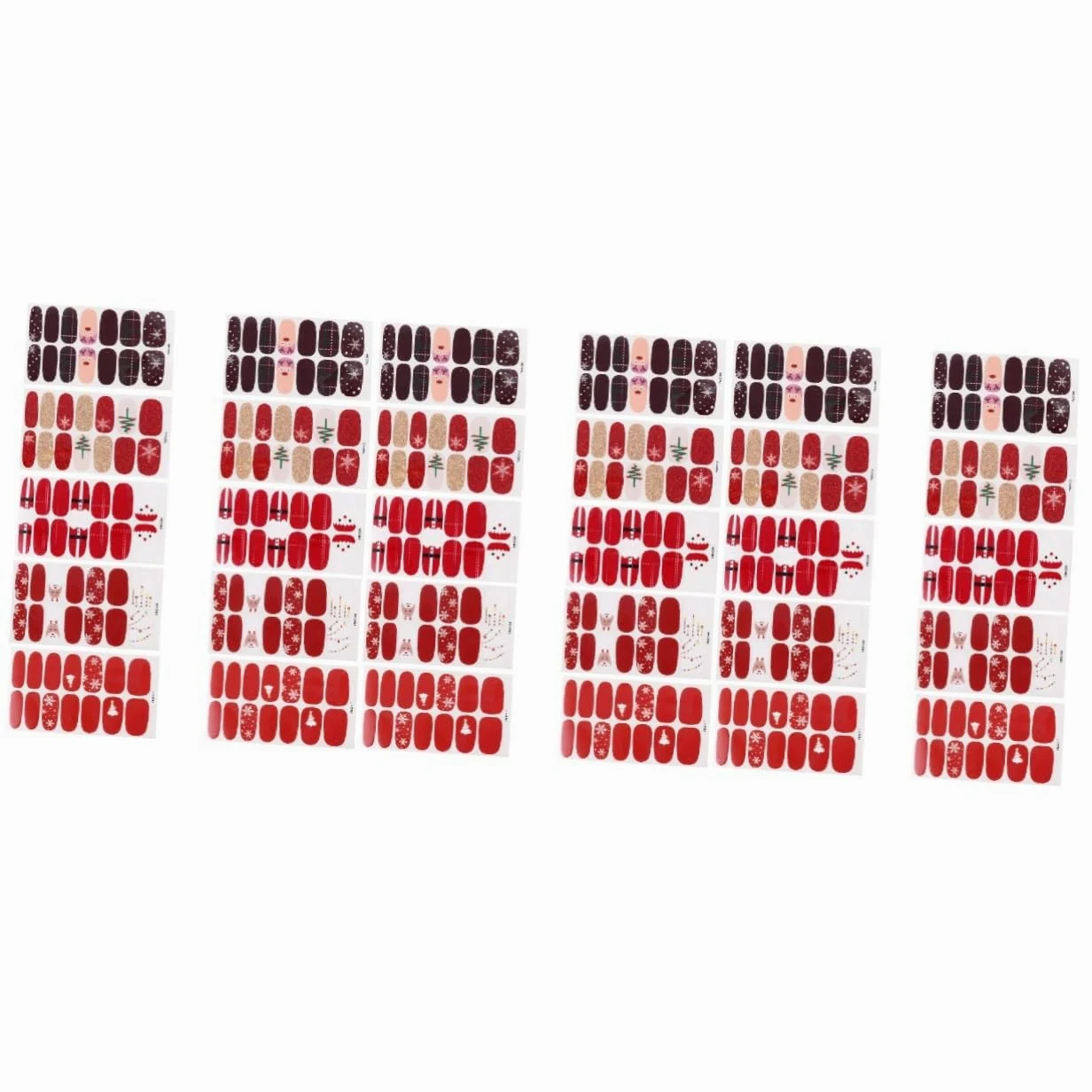 Healvian 30fogli Adesivi Per Unghie Natalizi Auto-adesivi Decorazioni Per Feste Di Natale e Inverno Stile Misto