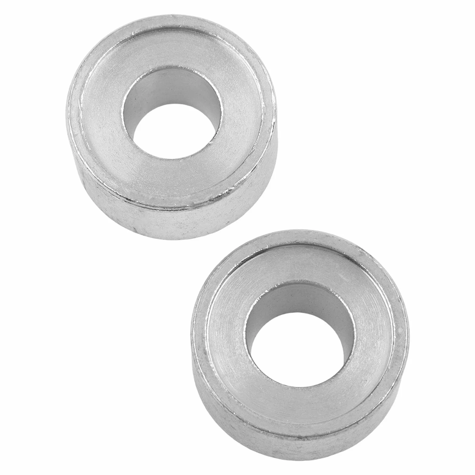 Set di 2 attrezzi per riparazione poli batteria auto, manicotti metallo 16 mm e 18 mm, argento