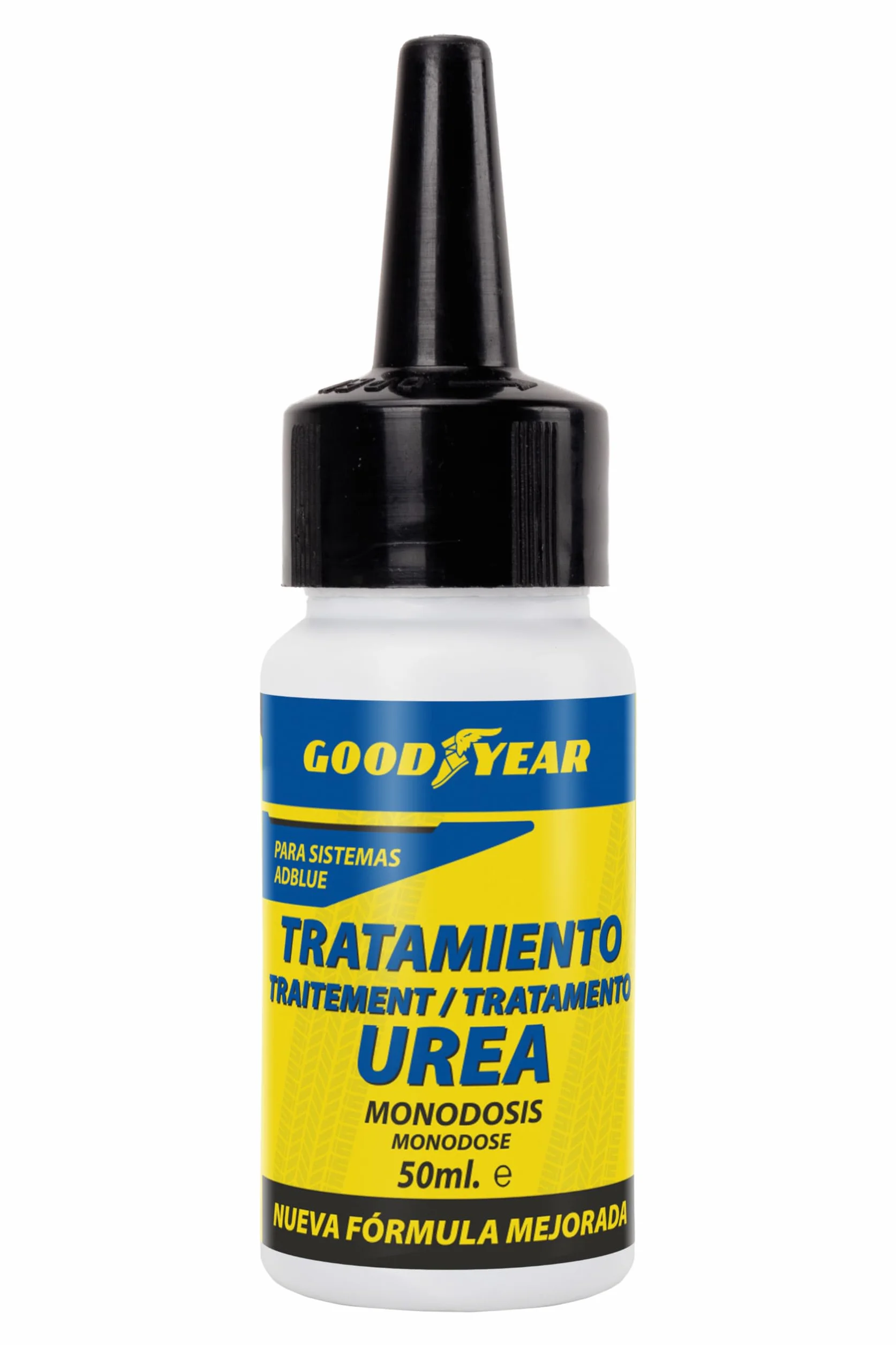 Goodyear Trattamento Anticristallizzante Monodose per AdBlue. Additivo all’Urea 50 ml Uso Unico. Previene Guasti e Formazione di Cristalli in Catalizzatore e Iniettore. Serbatoi Fino a 20 Litri