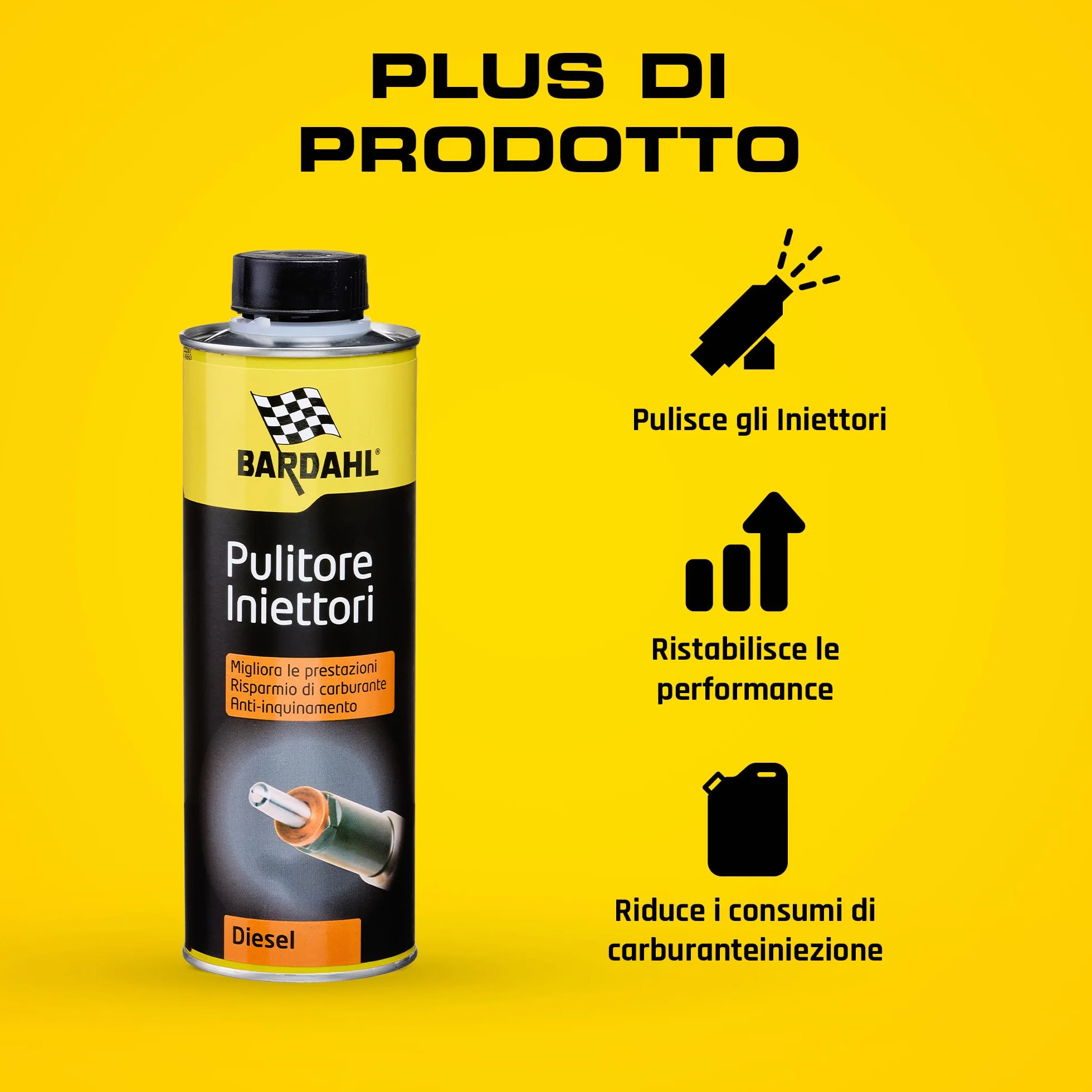 Bardahl Additivo Pulitore Iniettori Diesel 500 ml