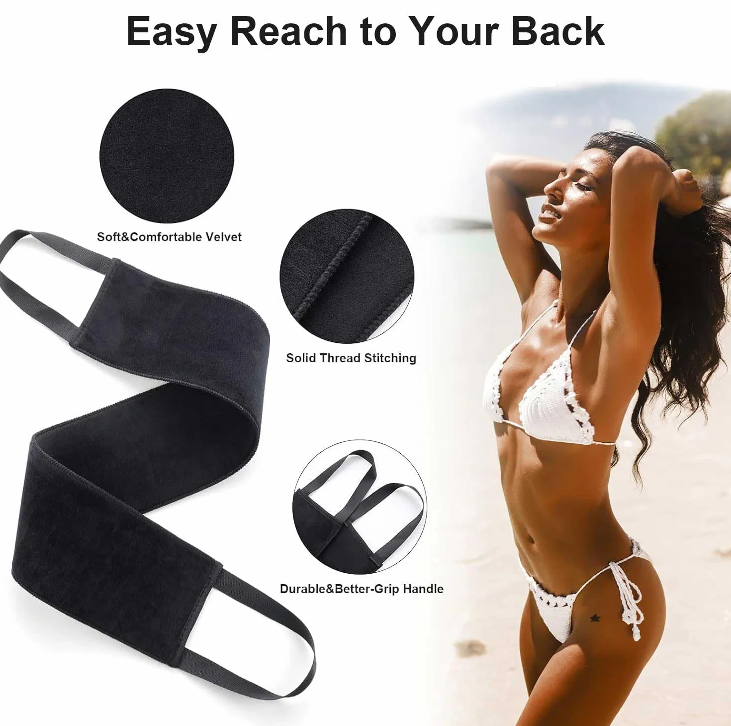 3 in 1 Kit Guanto Autoabbronzante Guanto per Autoabbronzante Self Tanning Mitt Applicatore Abbronzatura Spalma Crema Schiena Pennello Autoabbronzante Guanti Applicatore Crema Schiena