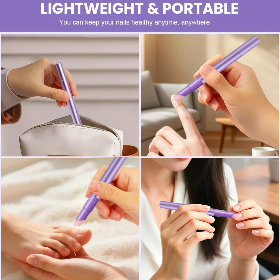 LOPHE Penna 3 In 1 per la Cura, 1PC Cuticle Scrub Pen con 45°Punta In Ceramica, con Olio di Semi di Camelia e Semi di Girasole – Idrata e Nutre in Profondità, Formula non Grassa