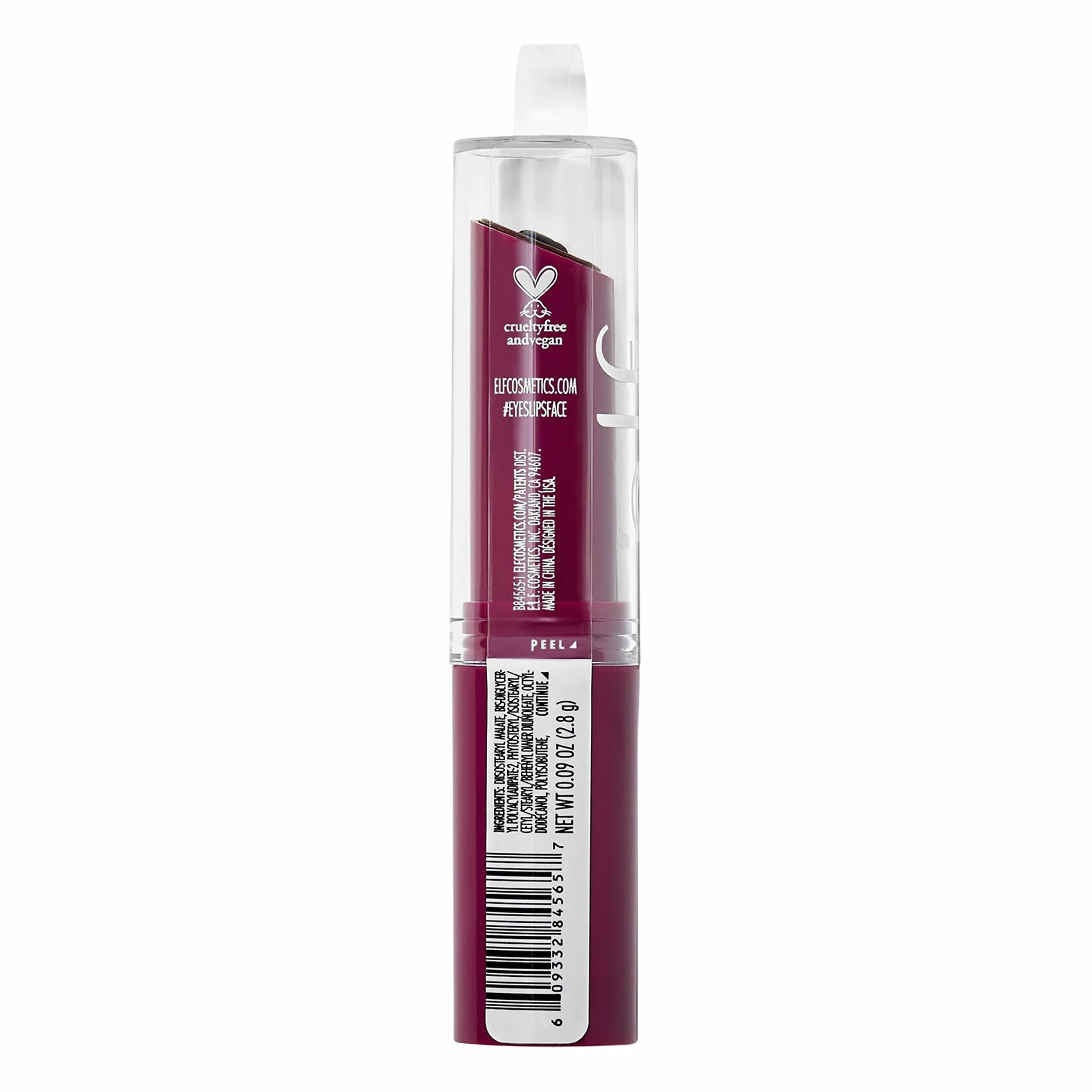 e.l.f. Hydrating Core Lip Shine, balsamo labbra rivitalizzante e nutriente, burrocacao trasparente, Ecstatic, 2,5 g (0,09 oz)