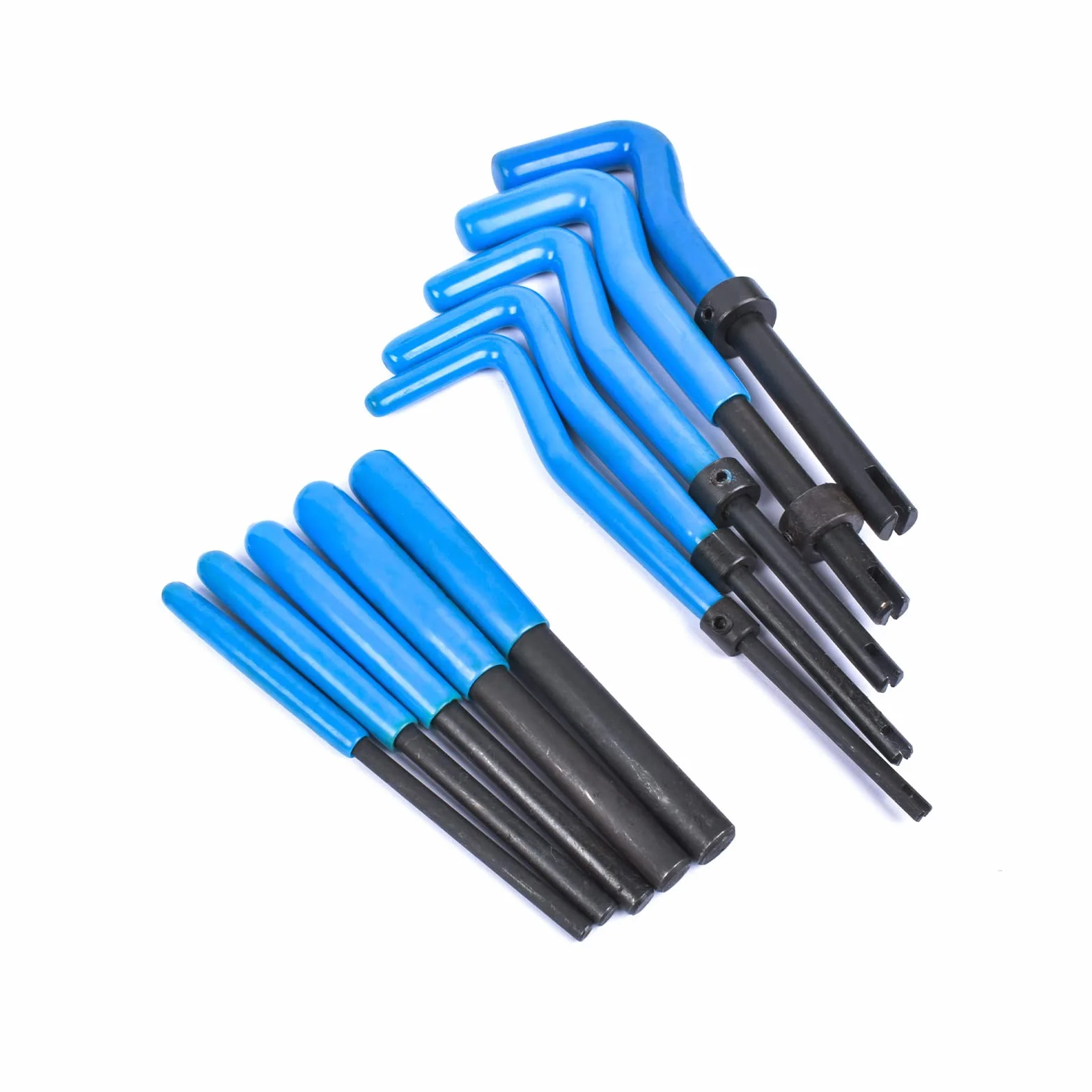 Bisenya Kit riparazione filettatura 131 pezzi M5 M6 M8 M10 M12 blu