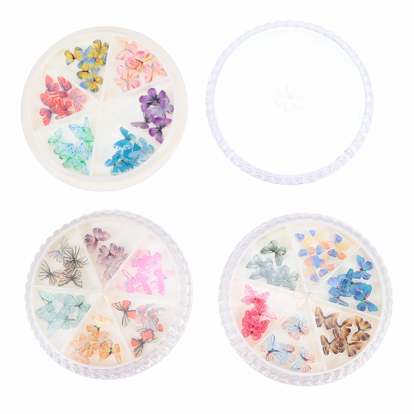 3 Set Decorazioni Unghie Farfalle Adesivi Per Nail Art Creativi Ciondoli Unici Per Manicure E Te Per Amanti Del Nail Design 3 Scatole*3