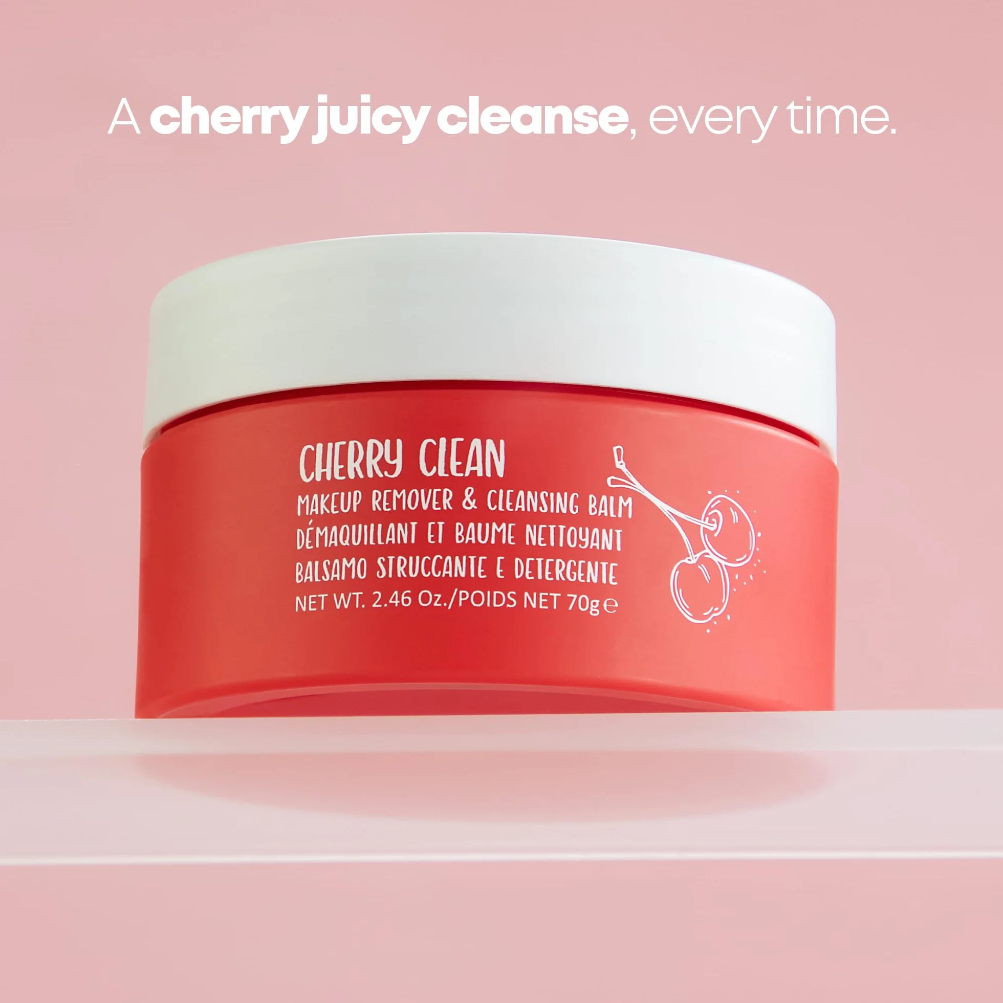 W7 Cherry Clean Struccante & Balsamo Detergente Pelle Pulita Senza Olio