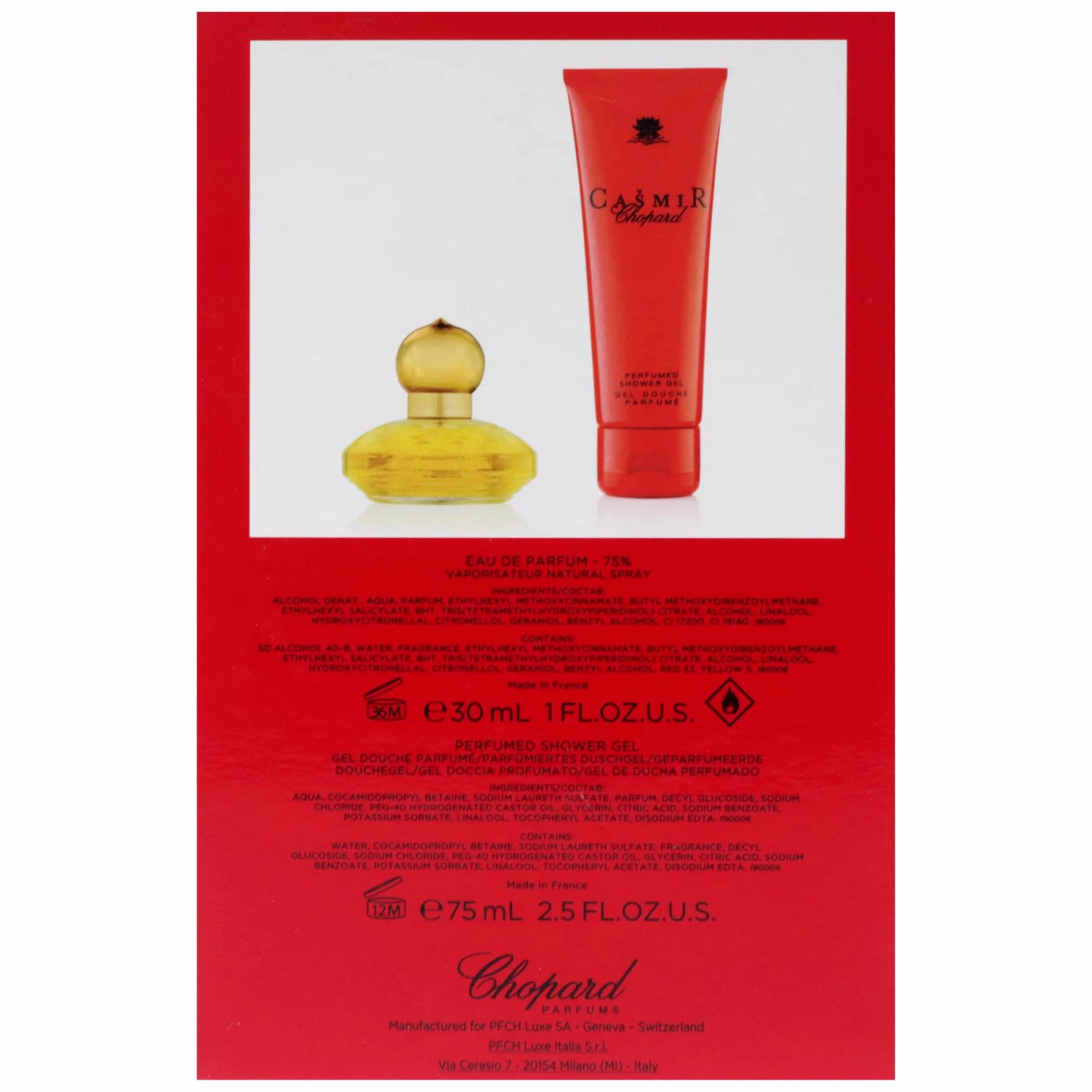 Chopard Cašmir Gift Set, Confezione Regalo che include l’Eau de Parfum Cašmir nel pratico formato da 30 ml e il gel doccia Cašmir in formato da 75 ml - 10770132345. - 105 ml