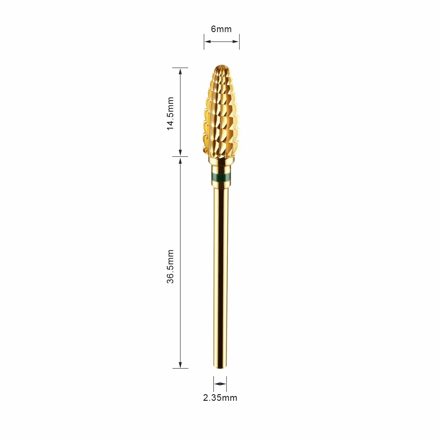 Punta professionale forma conica per Fresa per Unghie in carburo di tungsteno grana grossa per Manicure Pedicure Rimozione Gel