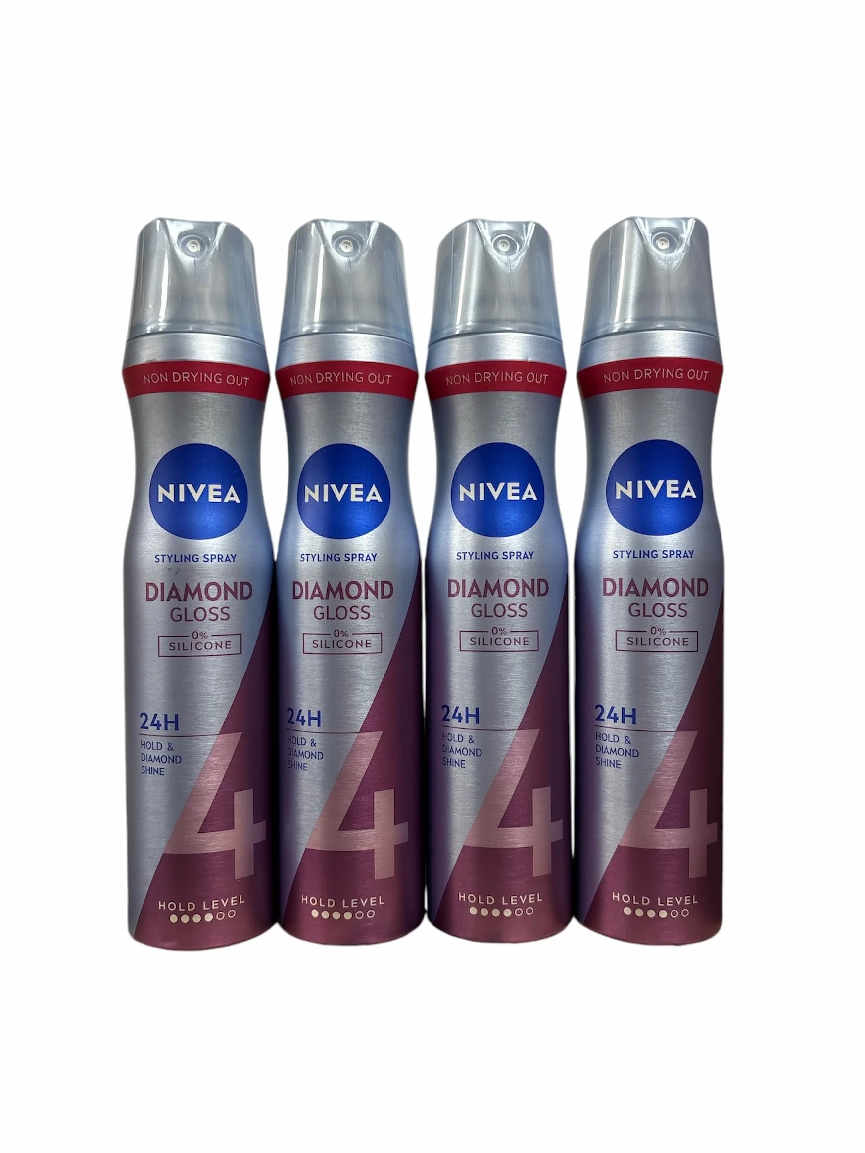 Nivea Styling Spray Diamond Gloss, confezione da 4 (4 x 250 ml)