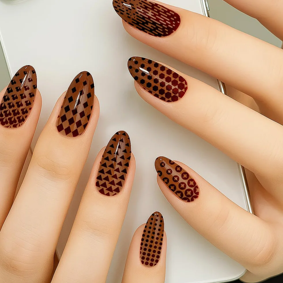 PH PandaHall 3 piastre per stamping unghie con gradienti classici, croce cuore, stella, fiore, nail art, geometria, fai da te, stencil per stamping, stencil per donne, manicure, forniture per saloni