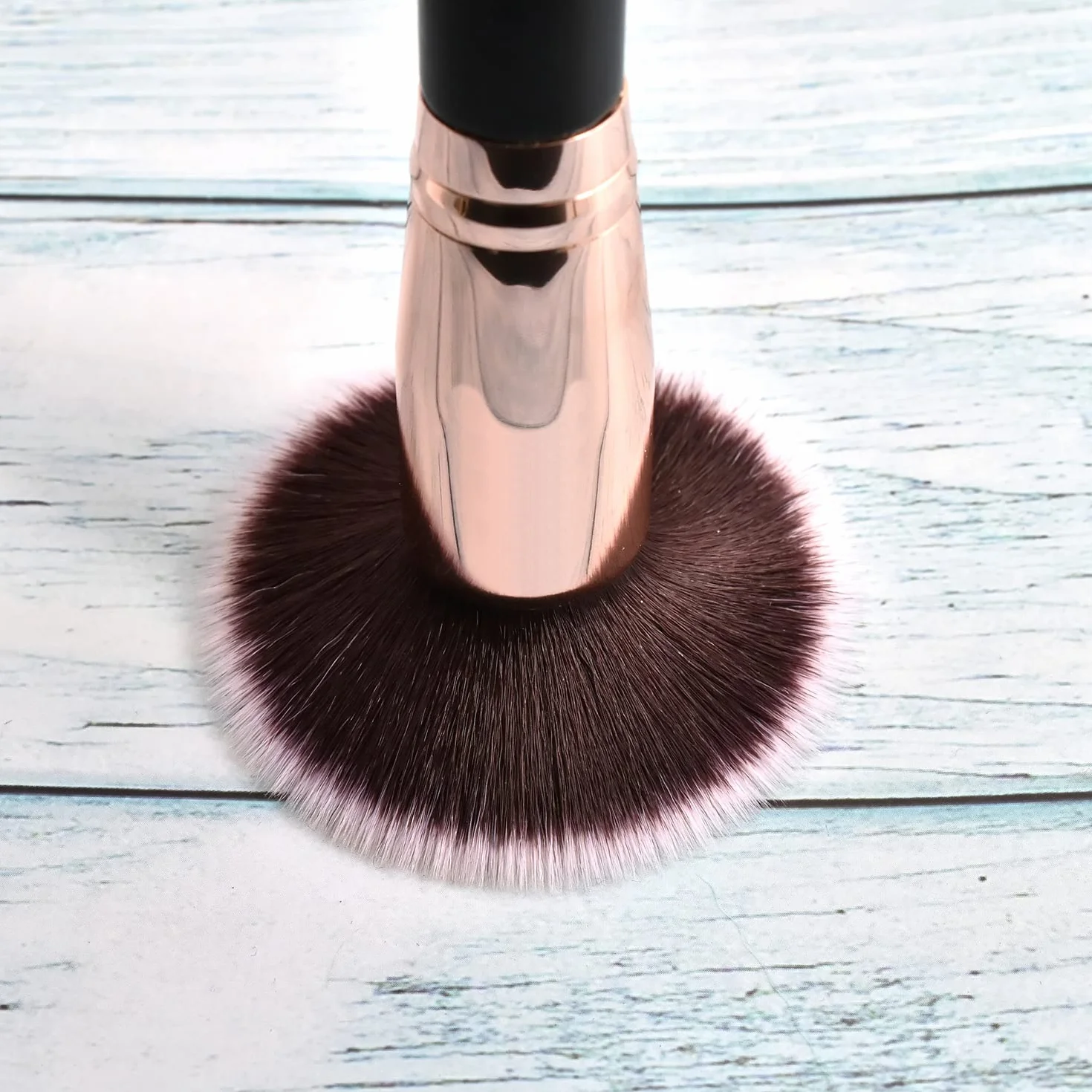 Pennello da trucco, bellezza, contouring, fibra sintetica alta qualità, cosmetici occhi e viso (pennello piatto)