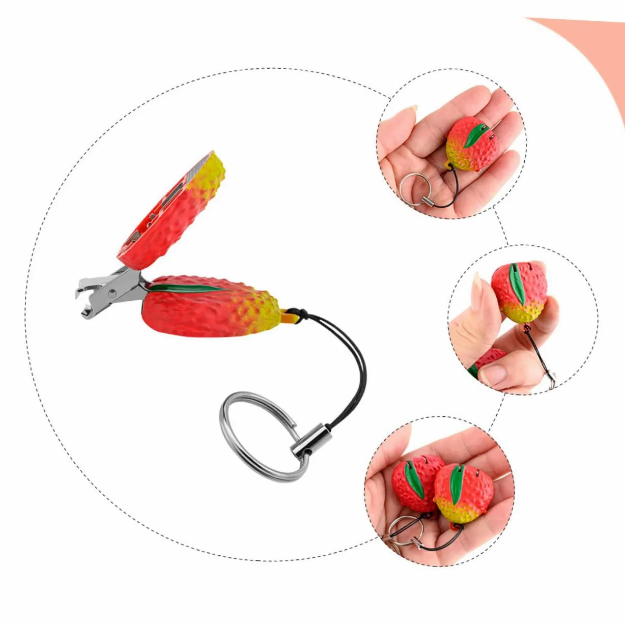 Healeved 5pezzi Tagliaunghie Professionale Acciaio Inossidabile Tronchesino Per Unghie e Piedi Design Ergonomico e Compatto Per Adulti Per Uso Quotidiano