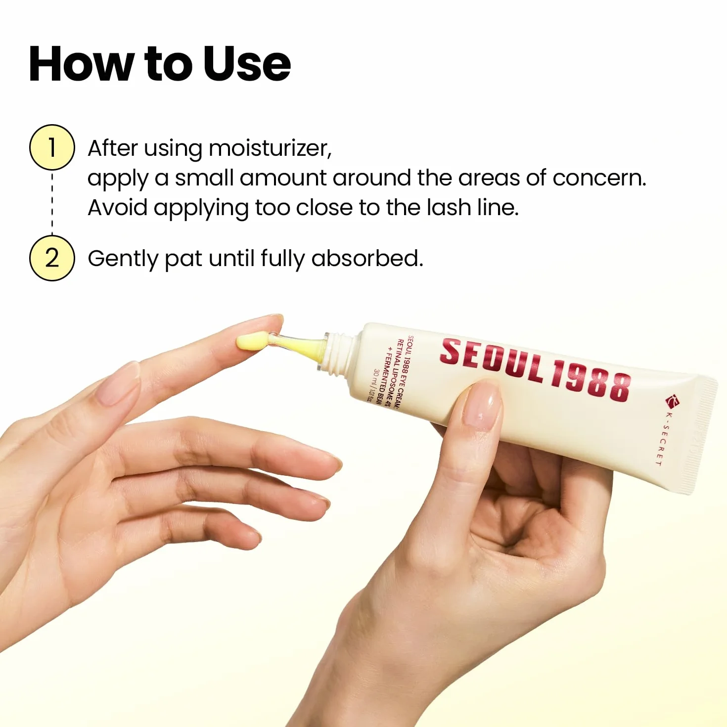 K-SECRET KSECRET Seoul 1988 Crema contorno occhi, liposoma retinico 4%, fagiolo fermentato