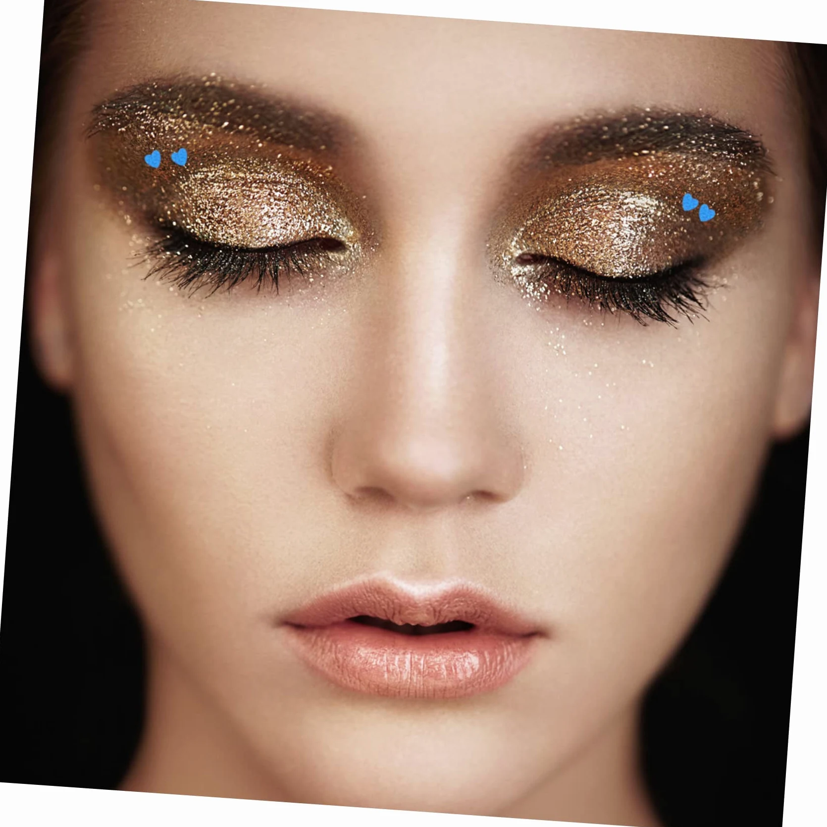 Didiseaon 5 Set Viso Glitterato Glitter Per Unghie A Cuore Adesivi Per Unghie Adesivi Per Smalto Strass Per L'artigianato Adesivi Per Nail Art Con Paillettes L'animale Domestico 12 Scatole*5